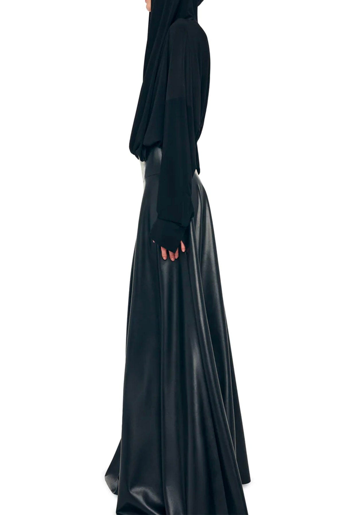 NORMA KAMALI CASACCA  Hooded super oversized BF NK shirt Bodysuit Norma Kamali