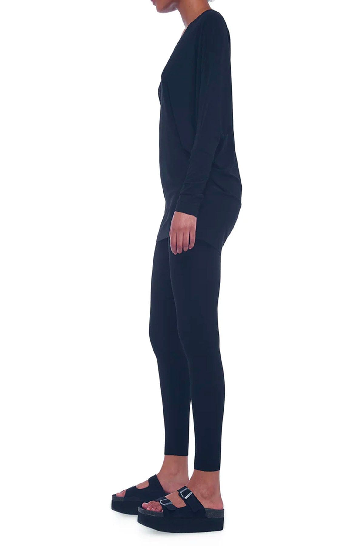 NORMA KAMALI CASACCA  V neck dolman top Norma Kamali