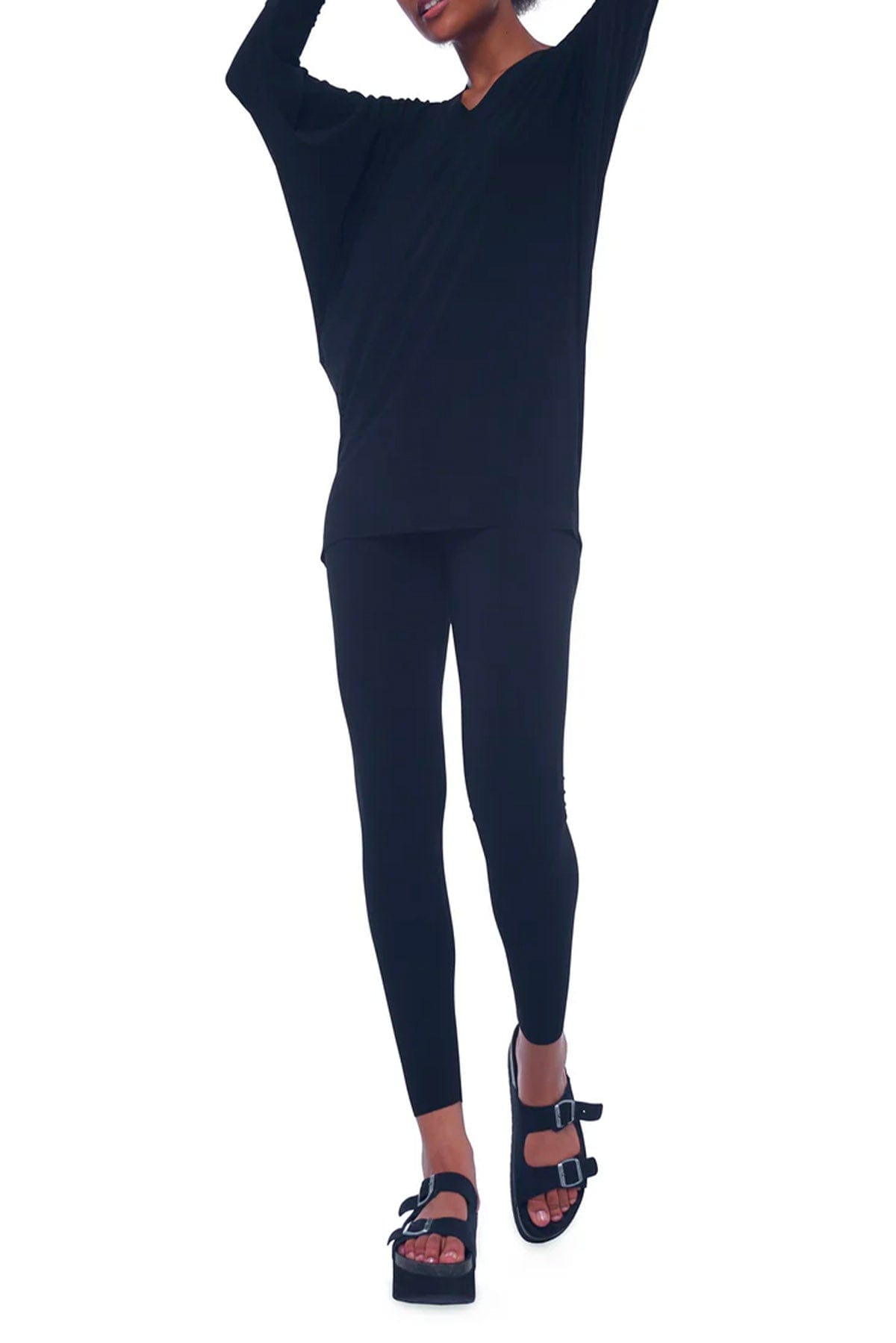 NORMA KAMALI CASACCA  V neck dolman top Norma Kamali