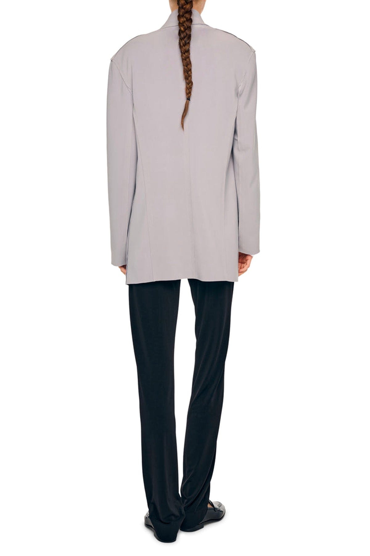 NORMA KAMALI GIACCA  Giacca grigia oversize donna Norma Kamali KK1264PL158024