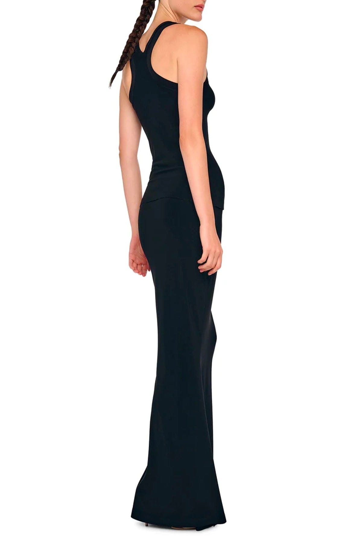 NORMA KAMALI GONNA  Gonna nera fluida Norma Kamali KK425SPLP02001