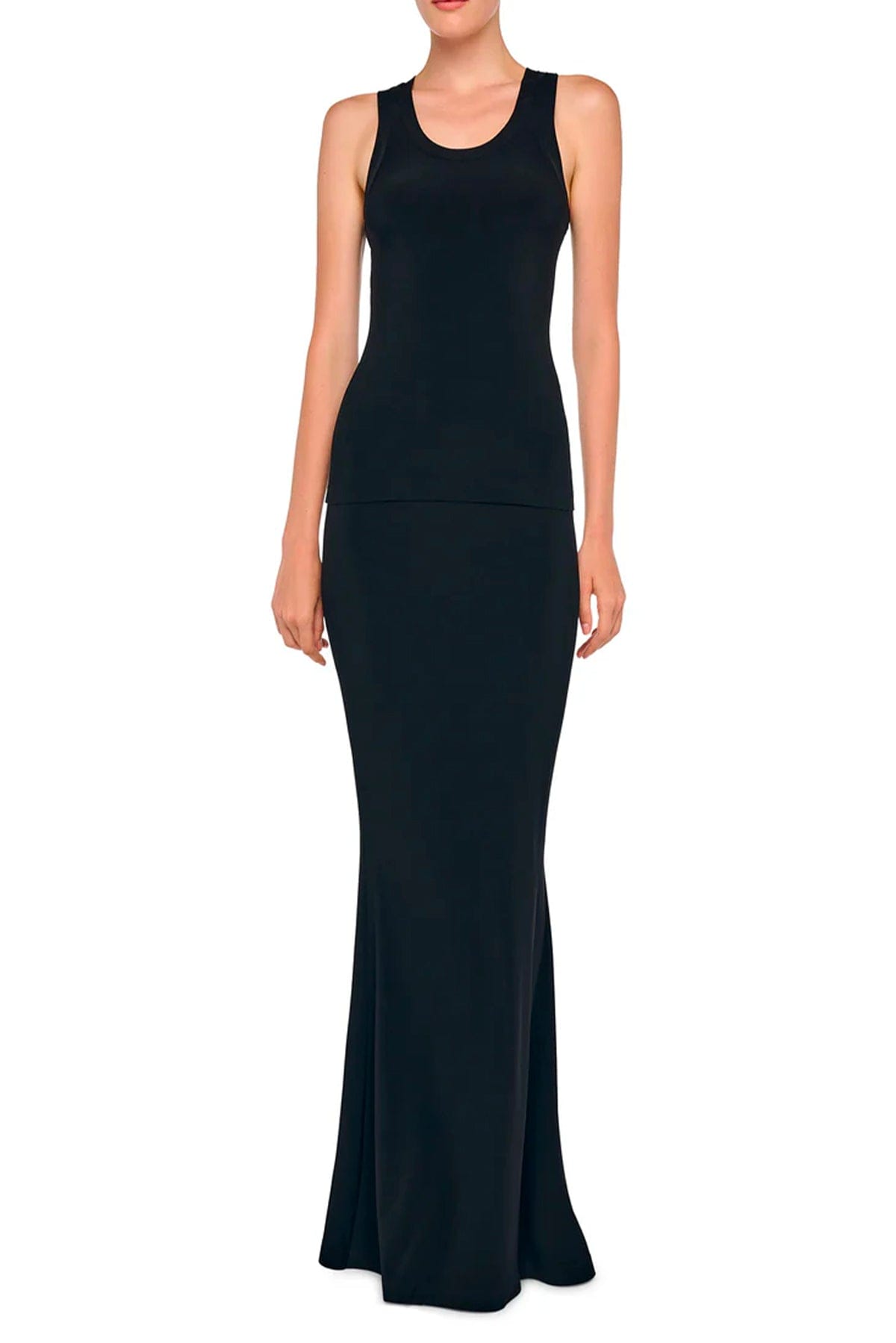 NORMA KAMALI GONNA  Gonna nera fluida Norma Kamali KK425SPLP02001