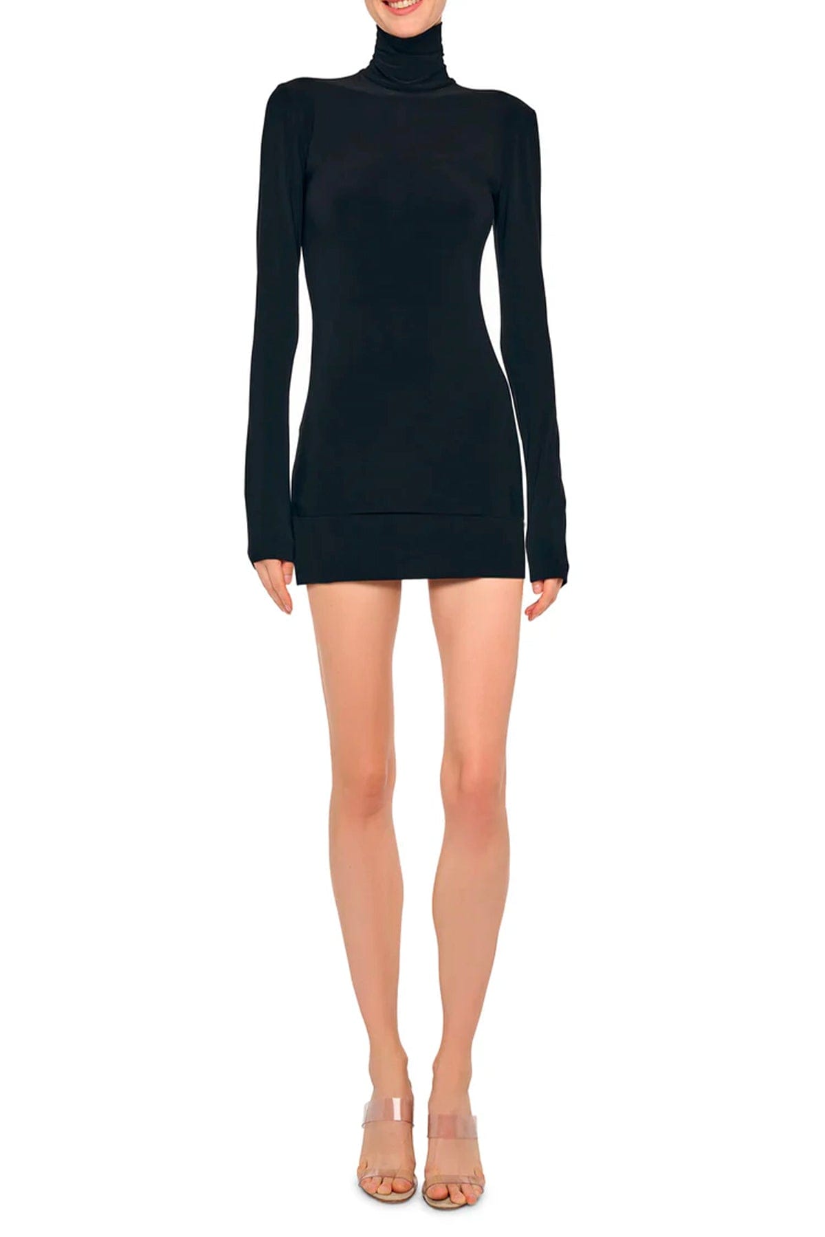 NORMA KAMALI GONNA  Mini gonna nera Norma Kamali KK425SPLD86001