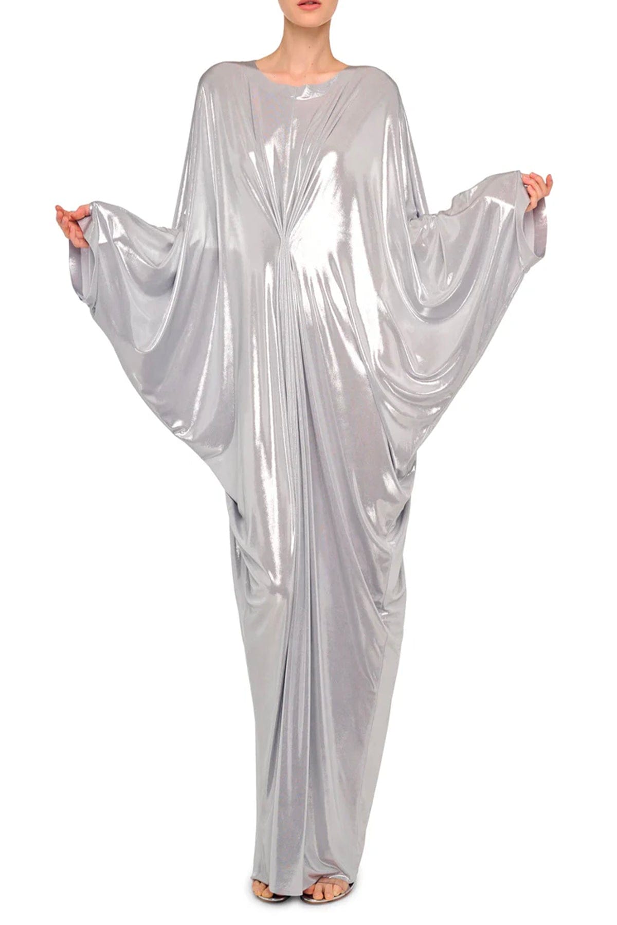 NORMA KAMALI KAFTANO Kaftano argento donna Norma Kamali ST1263LMT49058