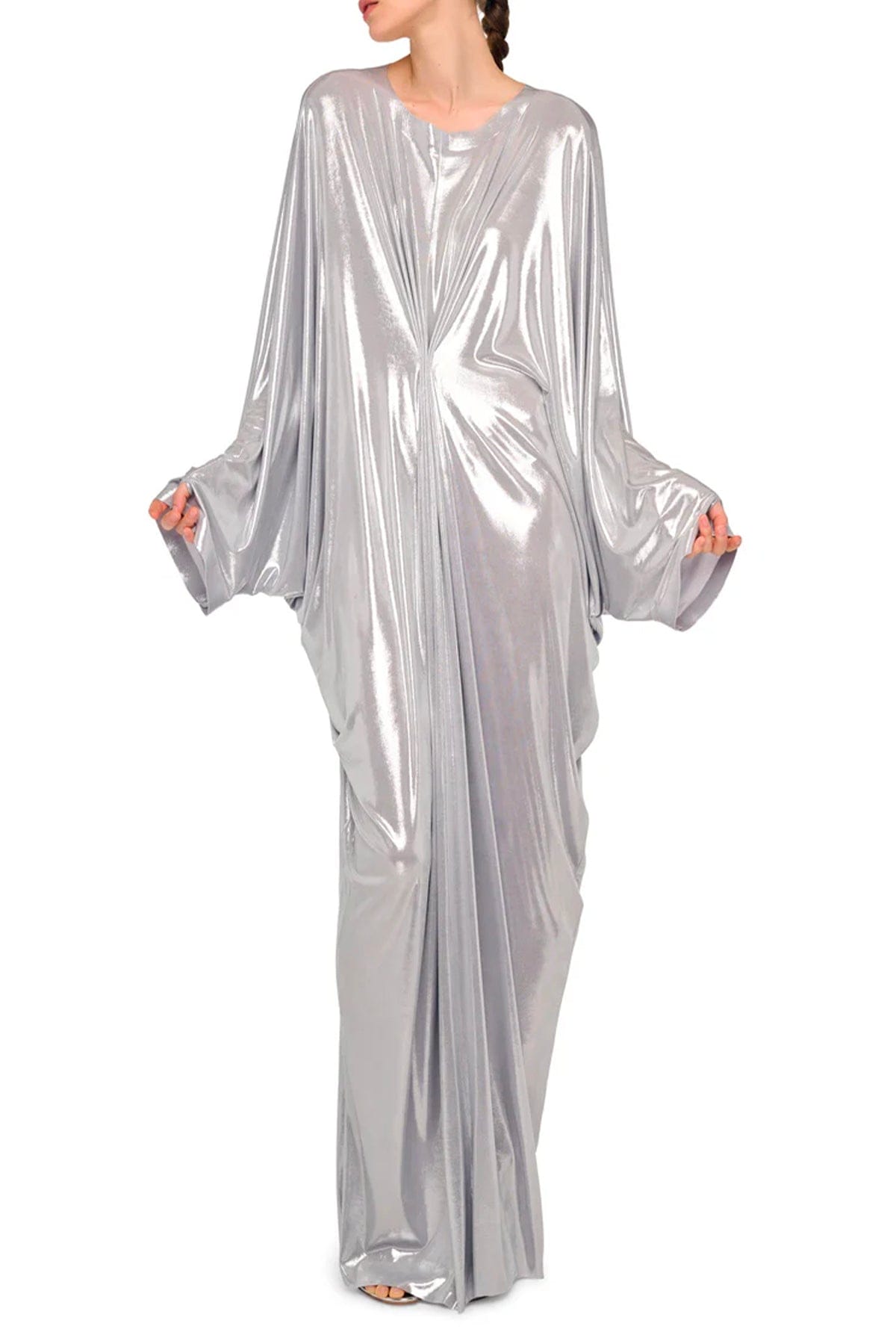 NORMA KAMALI KAFTANO Kaftano argento donna Norma Kamali ST1263LMT49058