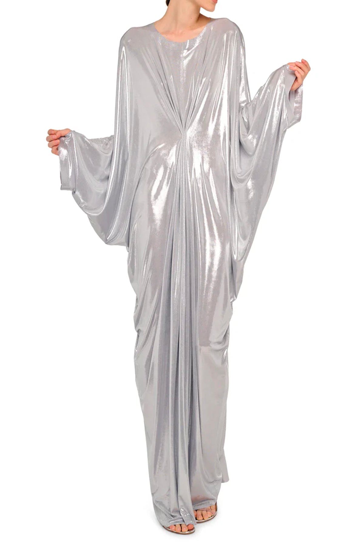 NORMA KAMALI KAFTANO Kaftano argento donna Norma Kamali ST1263LMT49058