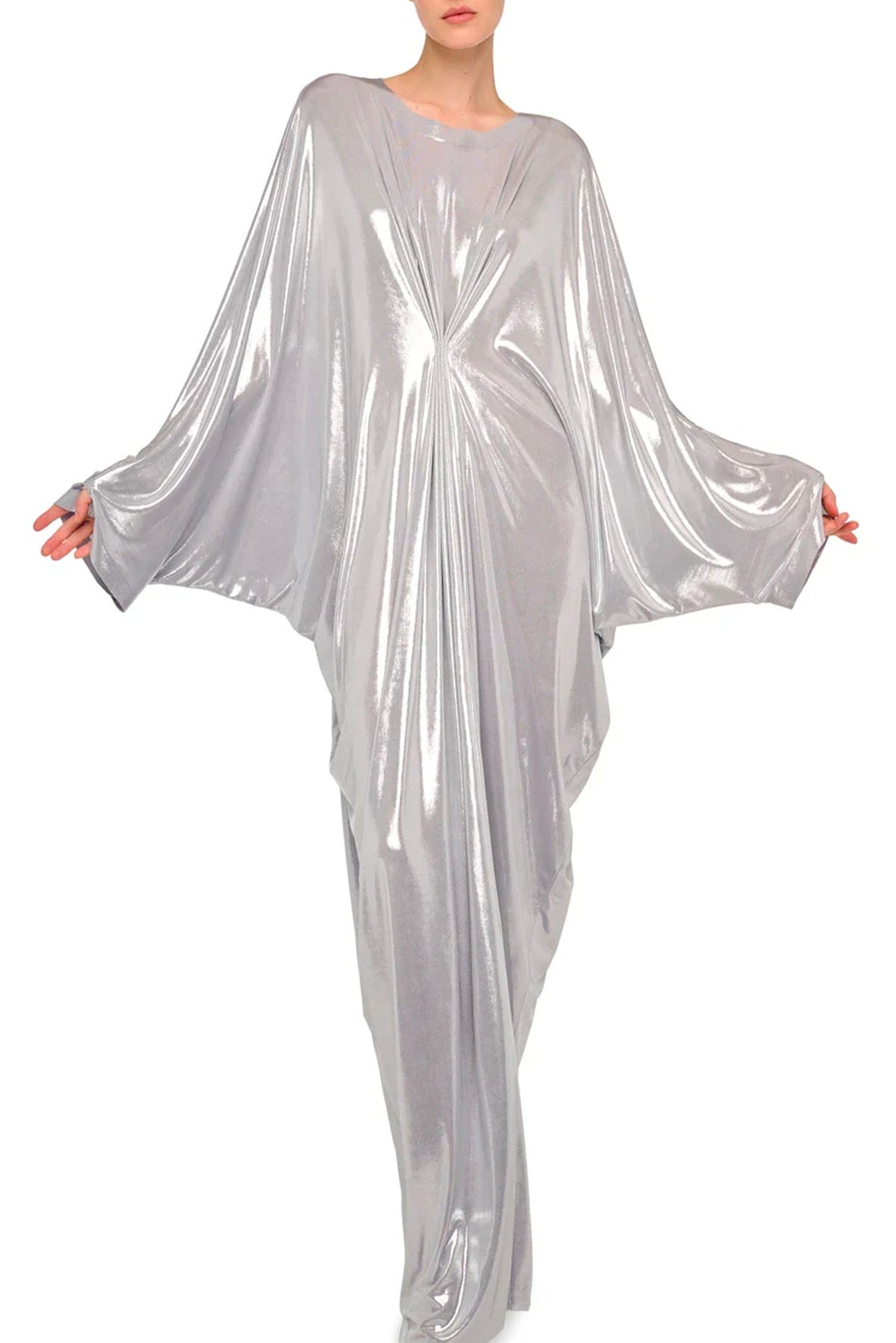 NORMA KAMALI KAFTANO ARGENTO / XS-S Kaftano argento donna Norma Kamali ST1263LMT49058