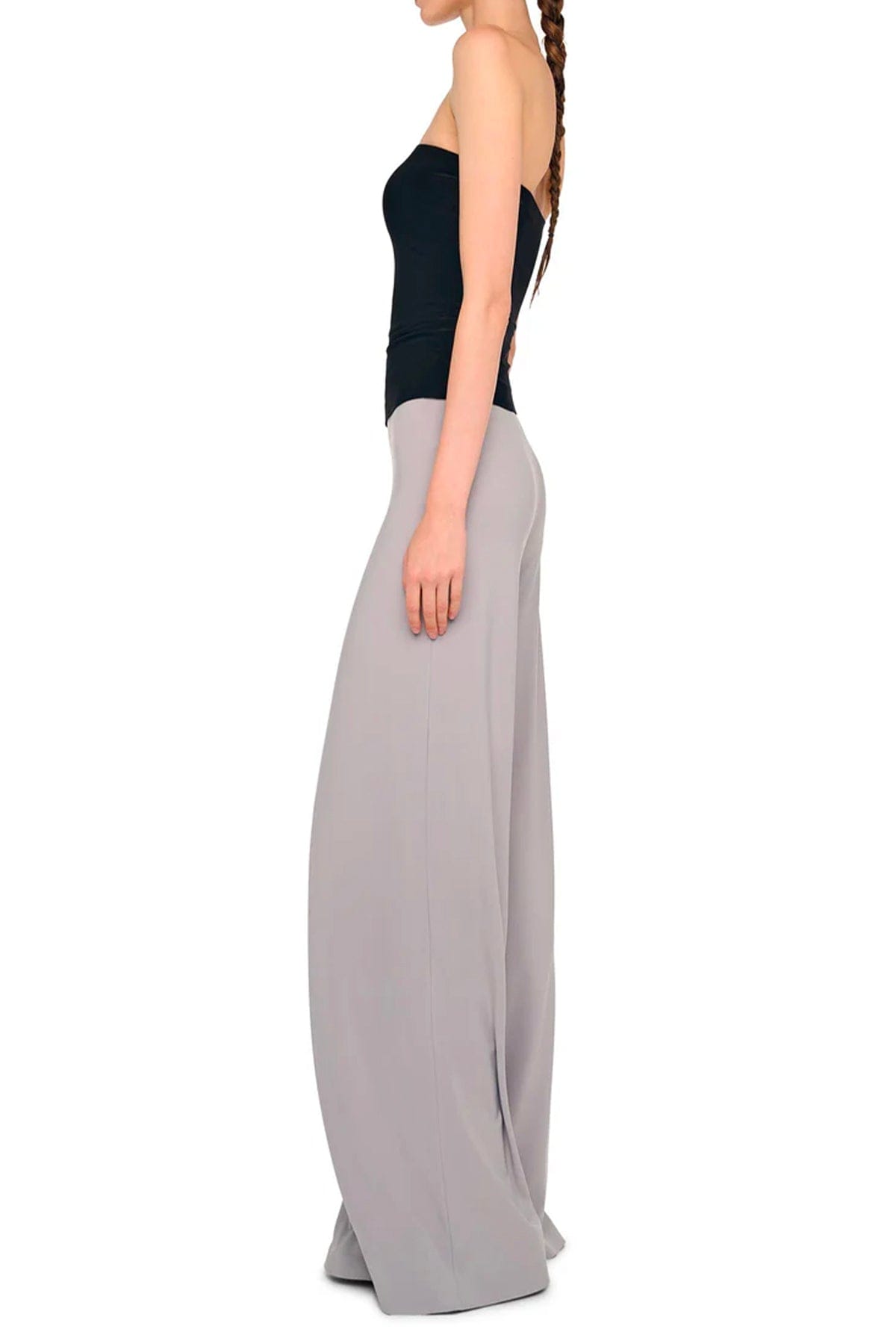NORMA KAMALI PANTALONE LUNGO  Pantalon grigi fluidi donna Norma Kamali KK4257PLT21024