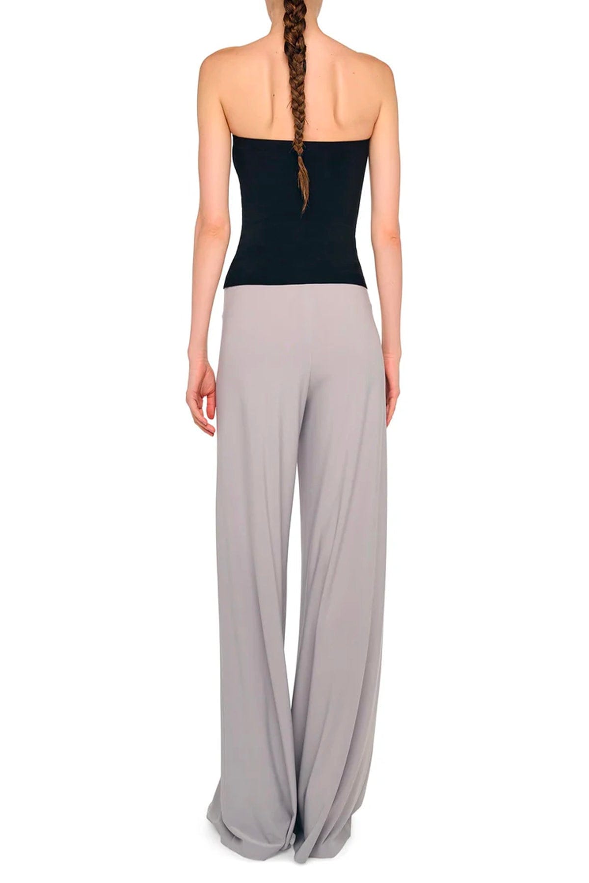 NORMA KAMALI PANTALONE LUNGO  Pantalon grigi fluidi donna Norma Kamali KK4257PLT21024