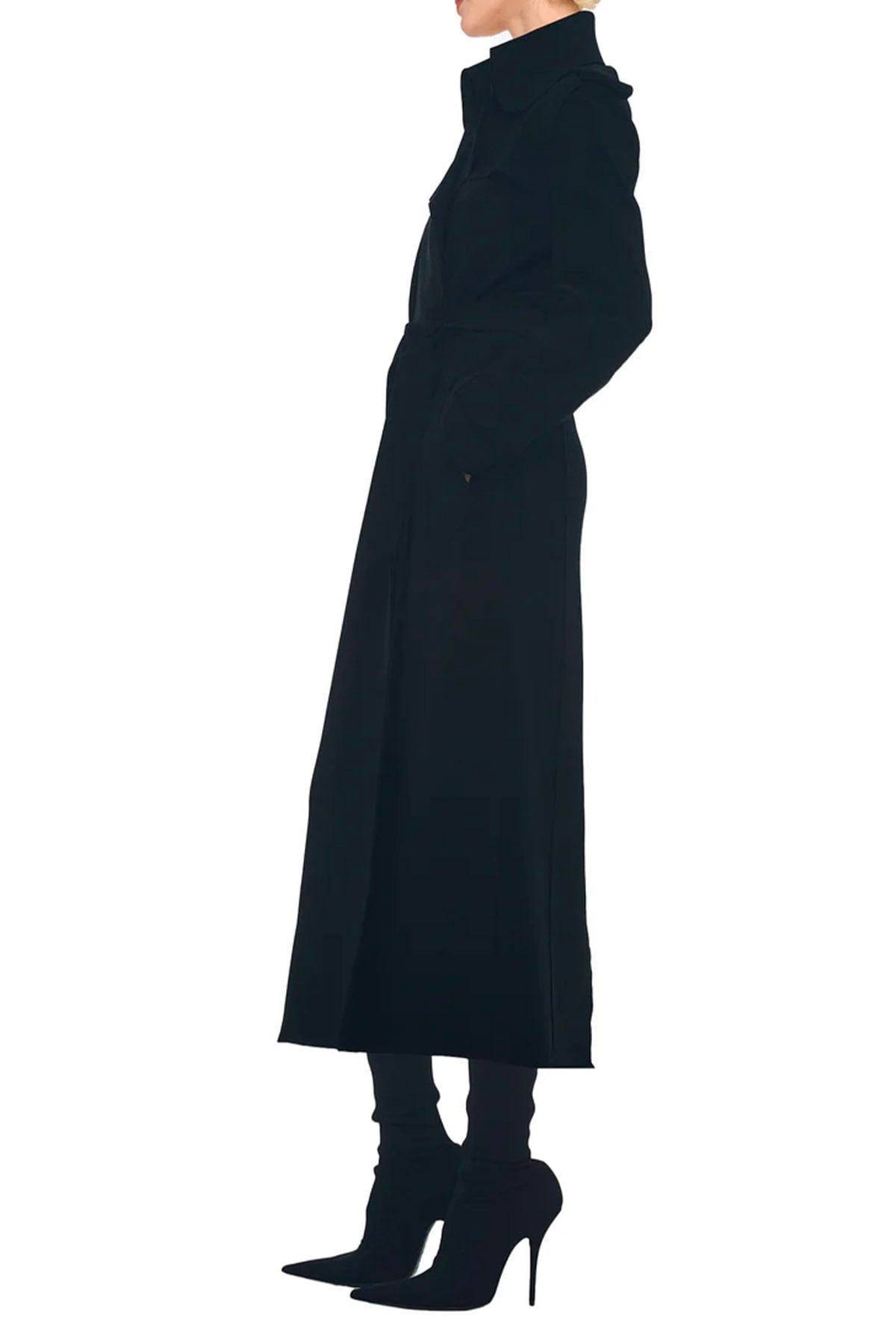 NORMA KAMALI SOPRABITO-IMPERMEABILE  NERO / XXS Oversized double breasted trench nero Norma Kamali