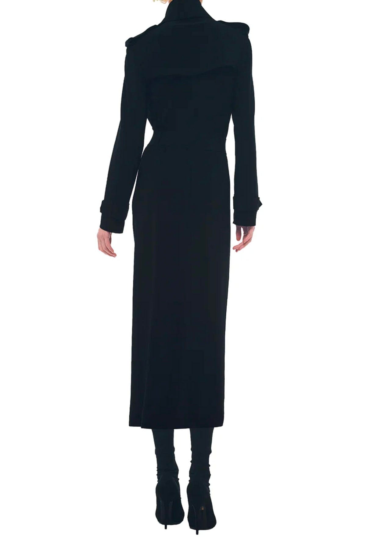 NORMA KAMALI SOPRABITO-IMPERMEABILE  Oversized double breasted trench nero Norma Kamali