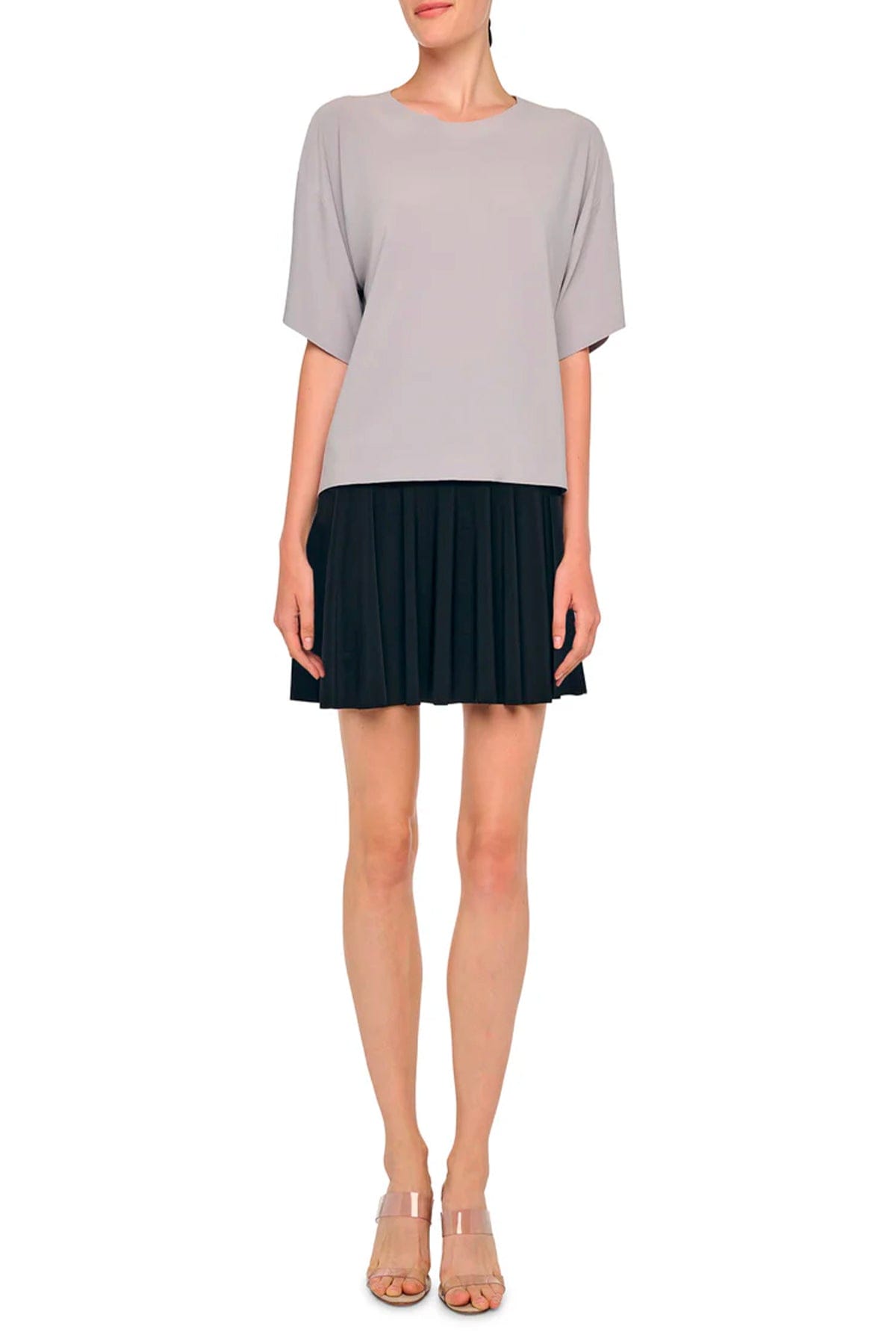 NORMA KAMALI T'SHIRT  Blusa grigia donna Norma Kamali KK4256PLT05024
