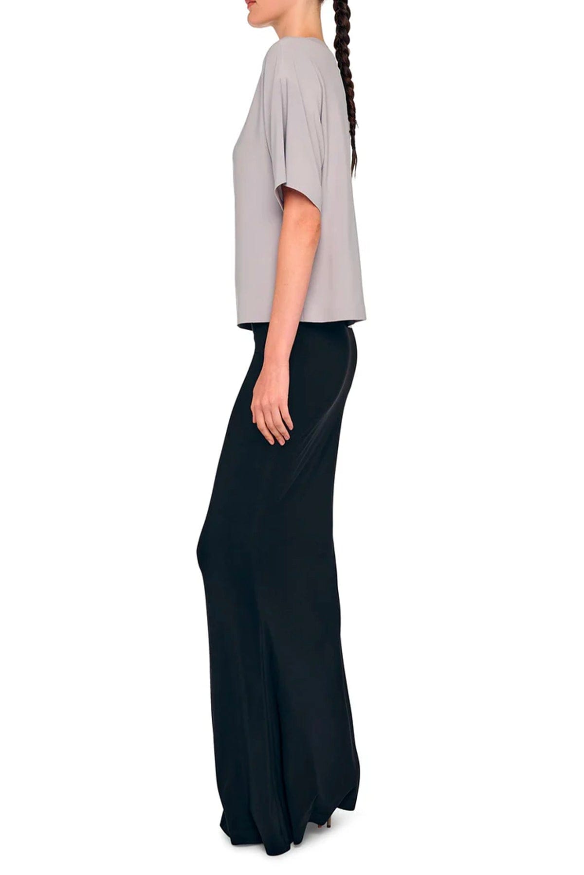 NORMA KAMALI T'SHIRT  Blusa grigia donna Norma Kamali KK4256PLT05024