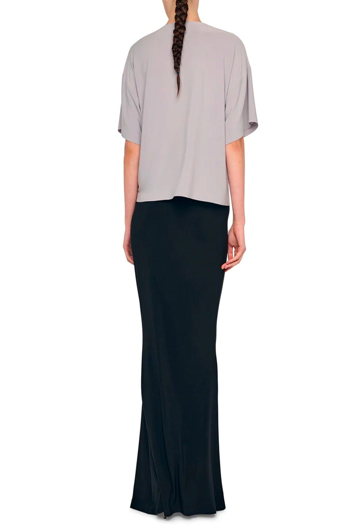 NORMA KAMALI T'SHIRT  Blusa grigia donna Norma Kamali KK4256PLT05024