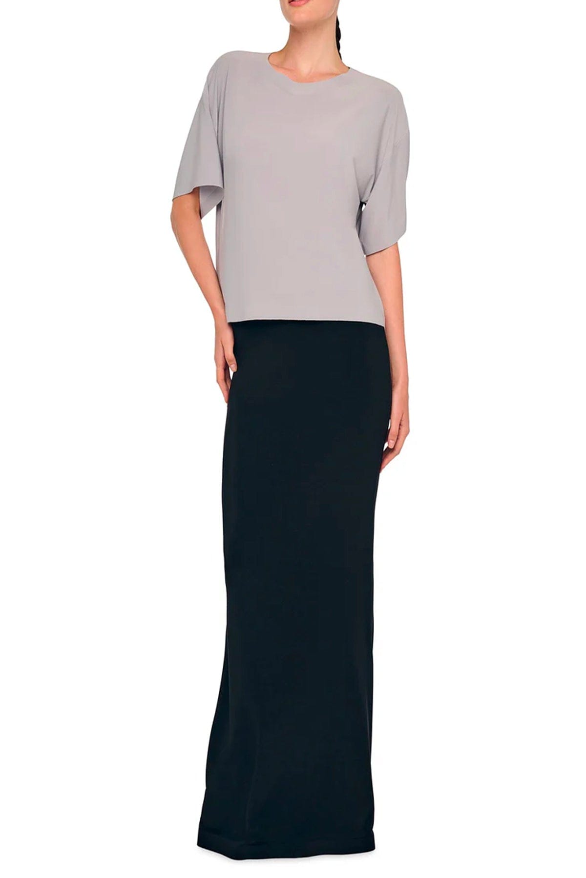 NORMA KAMALI T'SHIRT  Blusa grigia donna Norma Kamali KK4256PLT05024