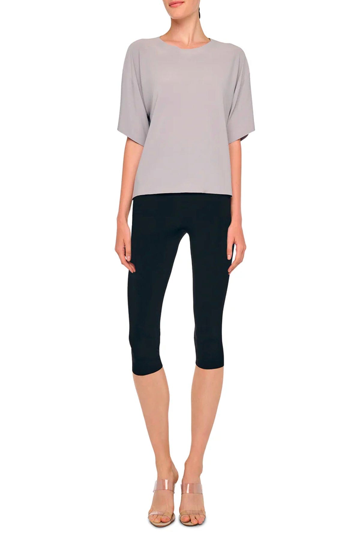 NORMA KAMALI T'SHIRT  Blusa grigia donna Norma Kamali KK4256PLT05024
