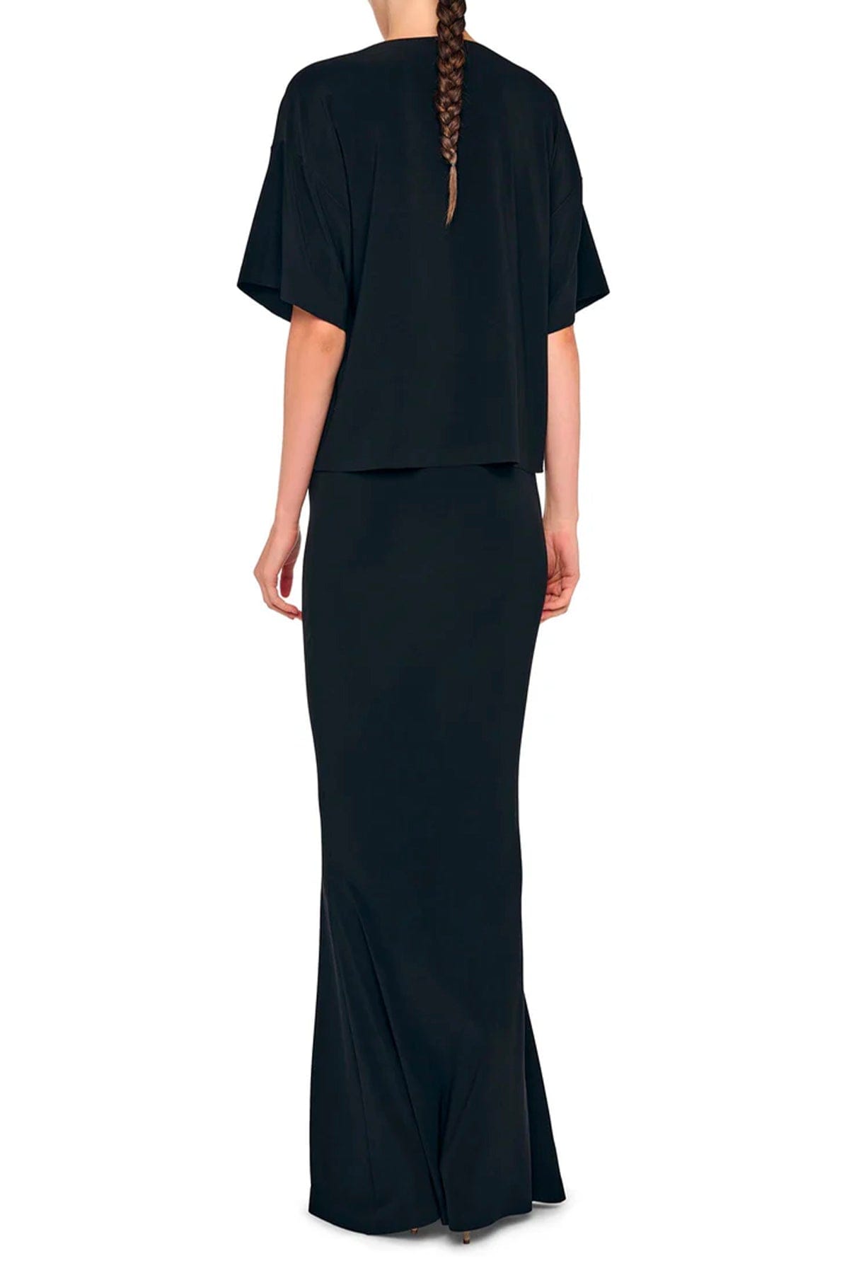 NORMA KAMALI T'SHIRT  Blusa nera donna Norma Kamali KK4256PLT05001