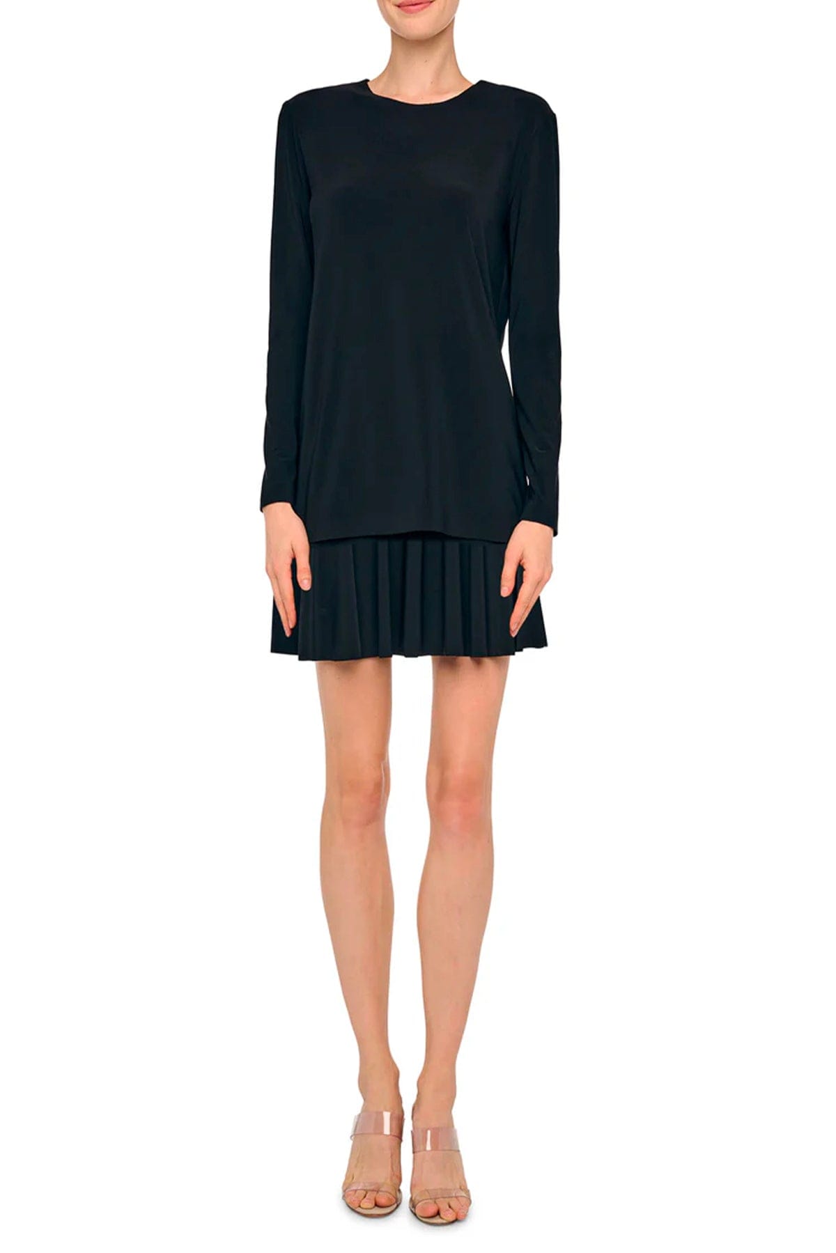 NORMA KAMALI T'SHIRT  Maglia nera donna Norma Kamali KK4256PLT02001