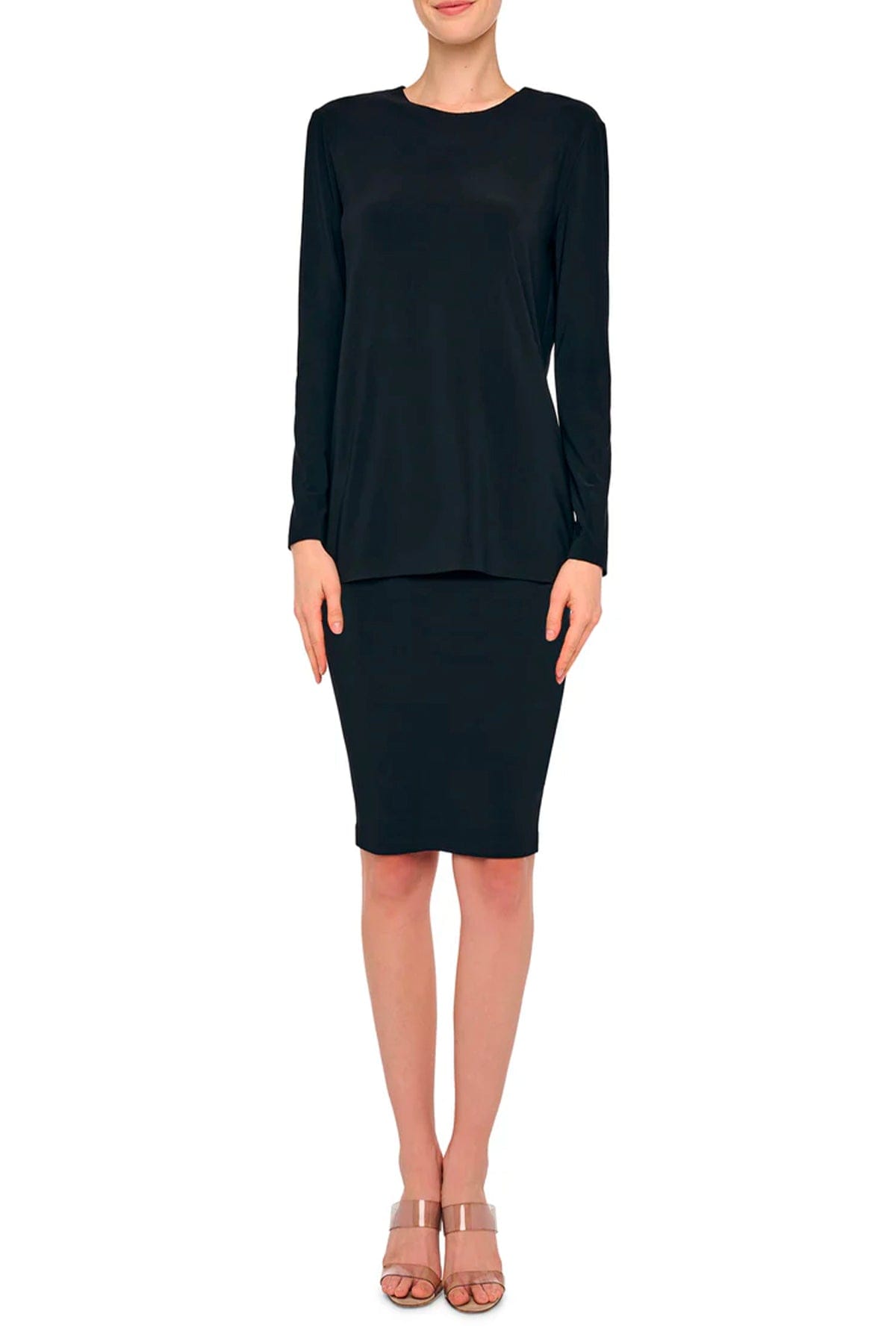 NORMA KAMALI T'SHIRT  Maglia nera donna Norma Kamali KK4256PLT02001