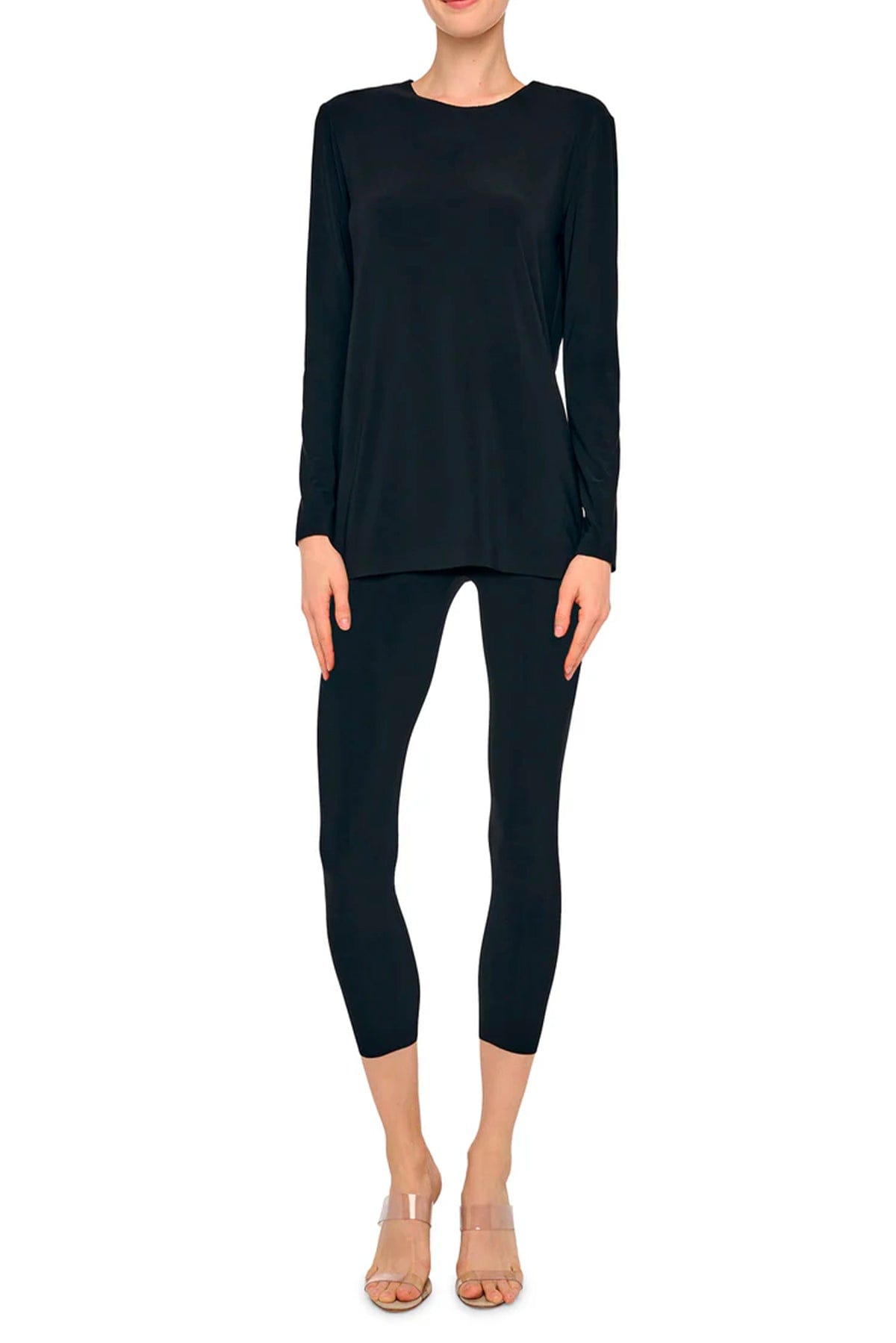 NORMA KAMALI T'SHIRT  Maglia nera donna Norma Kamali KK4256PLT02001
