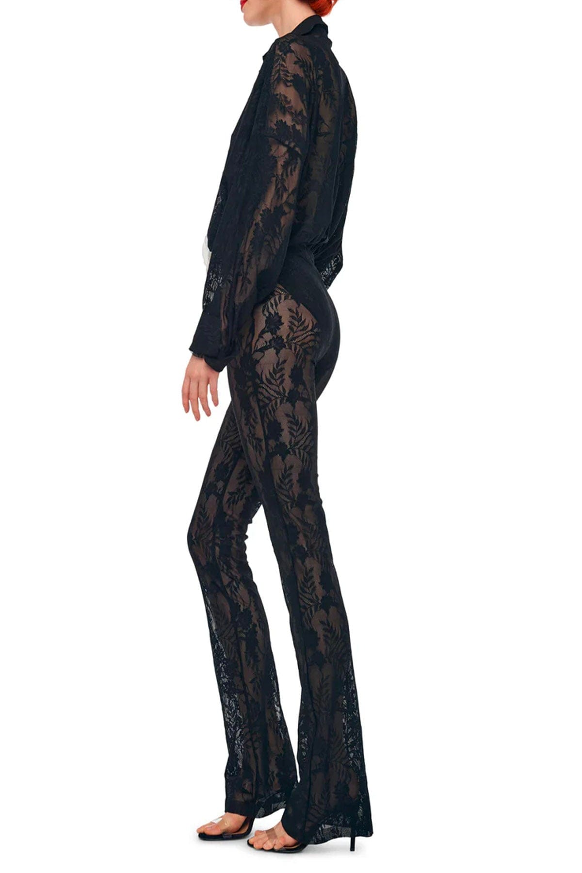 NORMA KAMALI TUTA SALOPETTE  Super oversized boyfriend NK shirt Body-suit Norma Kamali