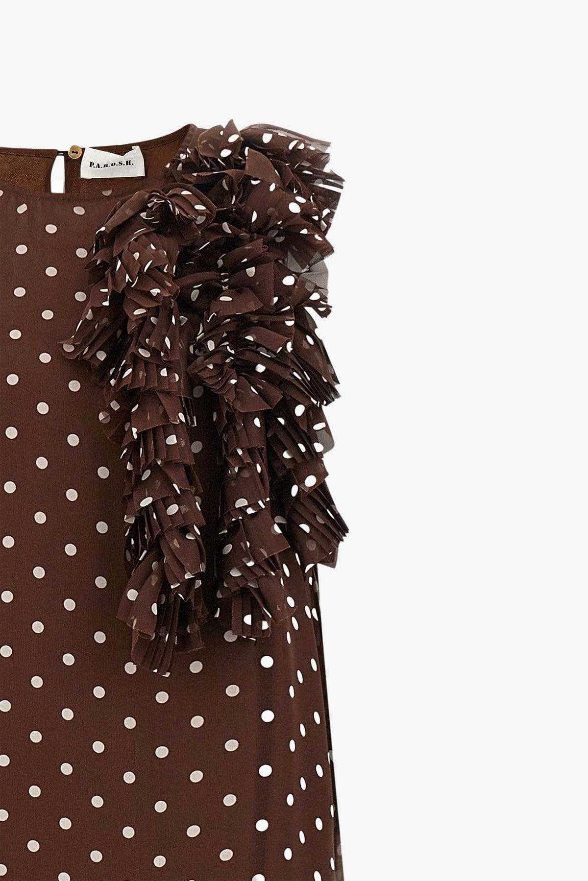 P.A.R.O.S.H. ABITO  Abito a pois marrone Parosh D726163