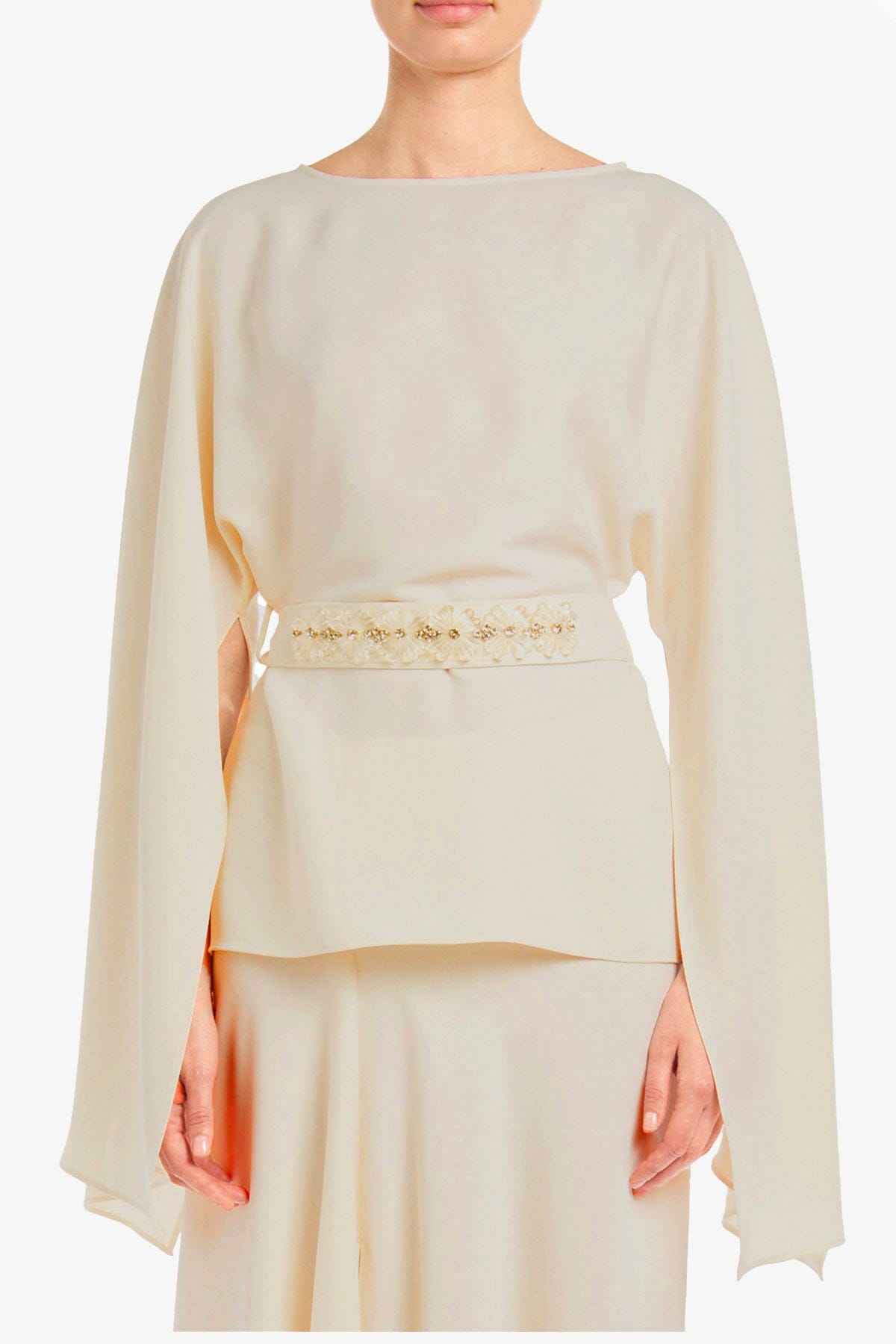 P.A.R.O.S.H. BLUSA BEIGE / XXS Blusa ricamatabeige Parosh D313336R