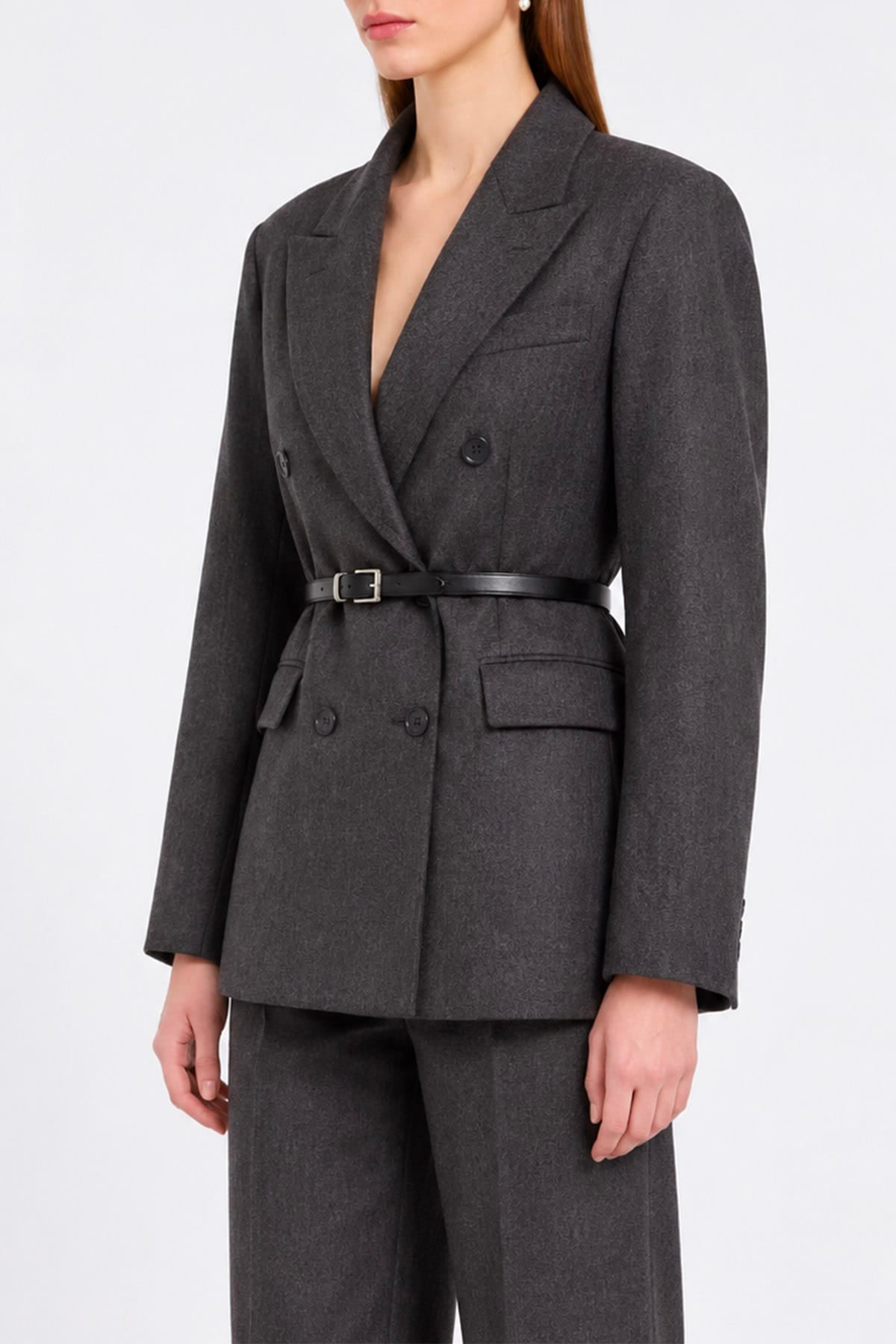 P.A.R.O.S.H. GIACCA  Giacca doppiopetto grigia donna Parosh Ludy
