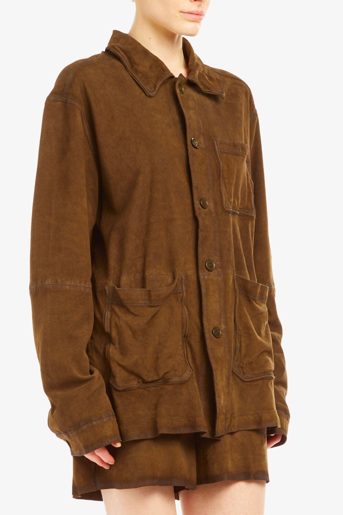 P.A.R.O.S.H. GIACCA  CUOIO / XXS Giacca in camoscio donna Parosh cuoio D431845