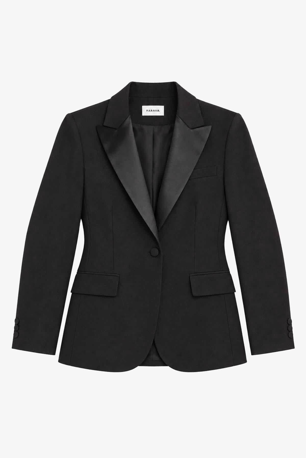 P.A.R.O.S.H. GIACCA  NERO / XXS Giacca elegante donna nera Parosh Liliux26