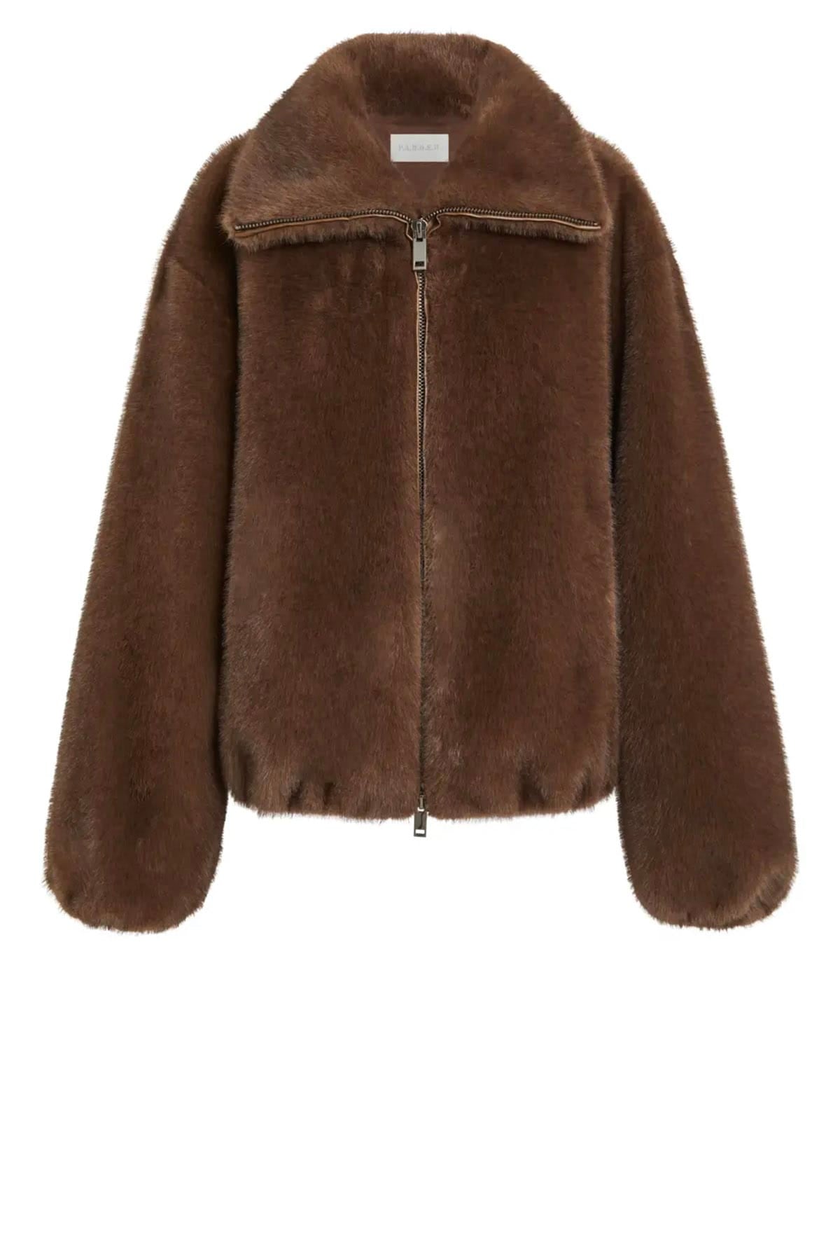 P.A.R.O.S.H. GIACCONE  FANTASIA MARRONE / XXS Cappotto in ecopelliccia donna Parosh D431913