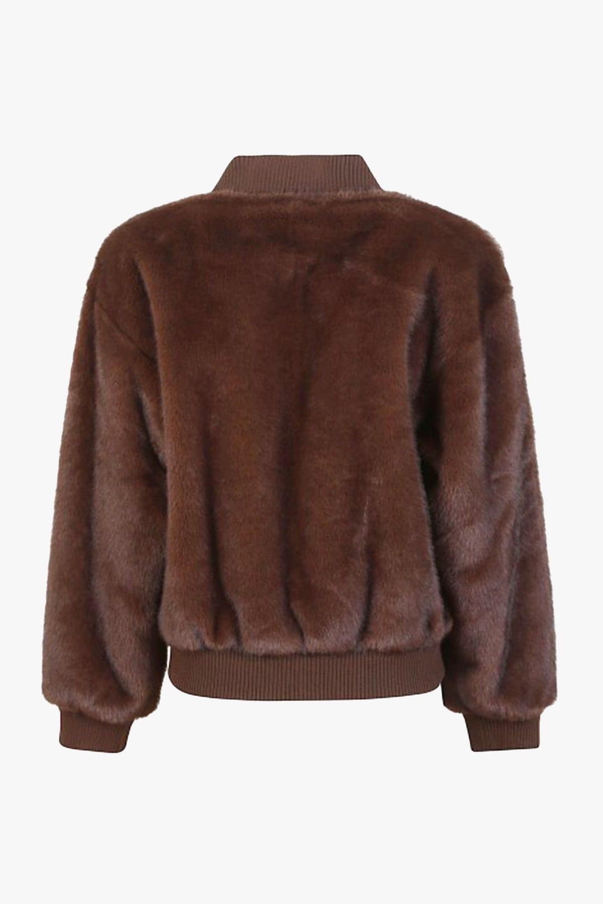 P.A.R.O.S.H. GIACCONE  FANTASIA MARRONE / XS Giaccone fake fur donna Parosh