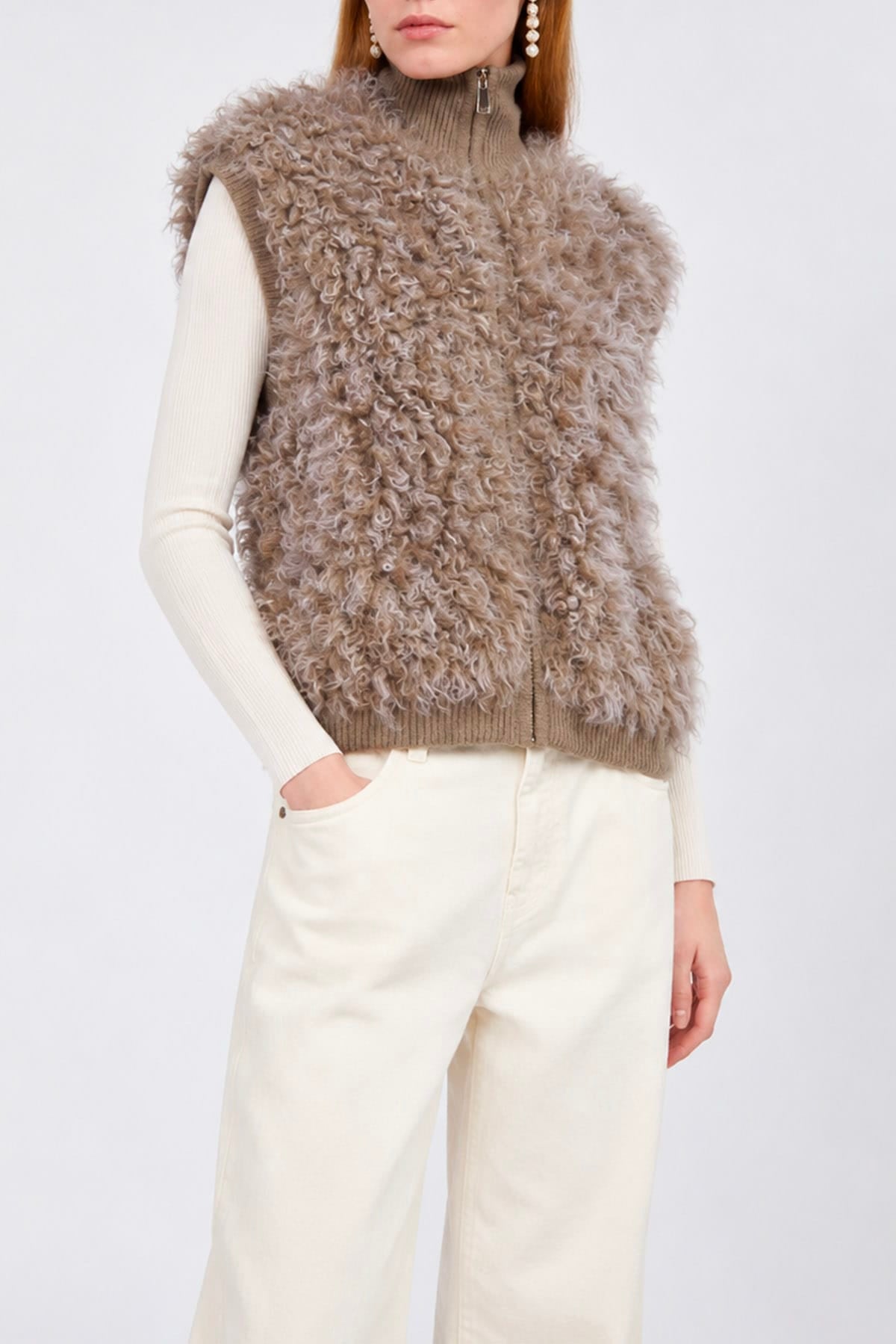 P.A.R.O.S.H. GILET  Gilet in pelliccia donna Parosh Quirk
