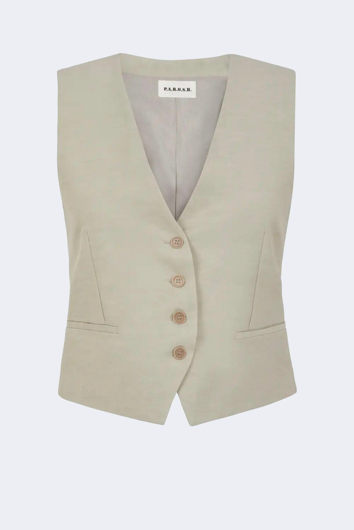 P.A.R.O.S.H. GILET  STUCCO / XS Gilet donna Parosh D410034