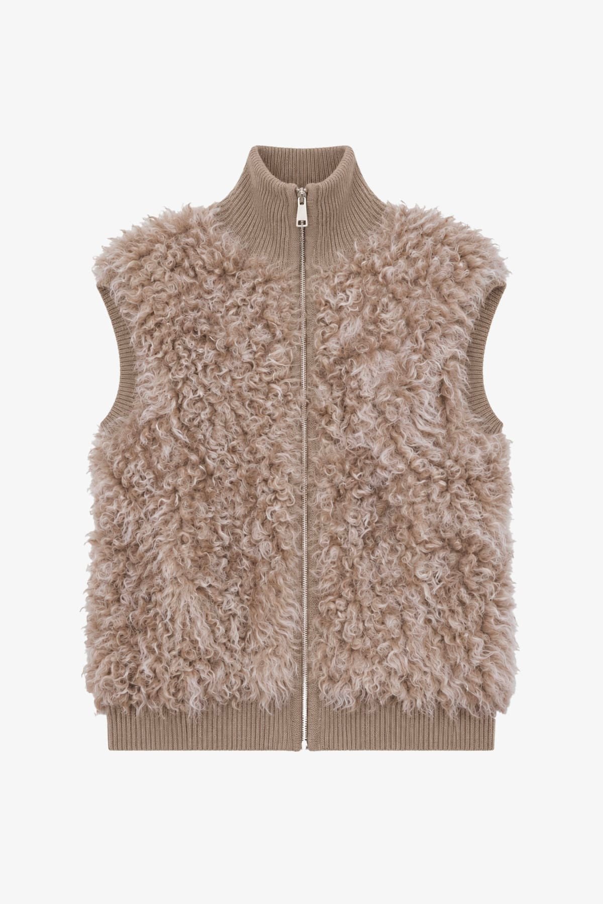P.A.R.O.S.H. GILET  TORTORA / XXS Gilet in pelliccia donna Parosh Quirk