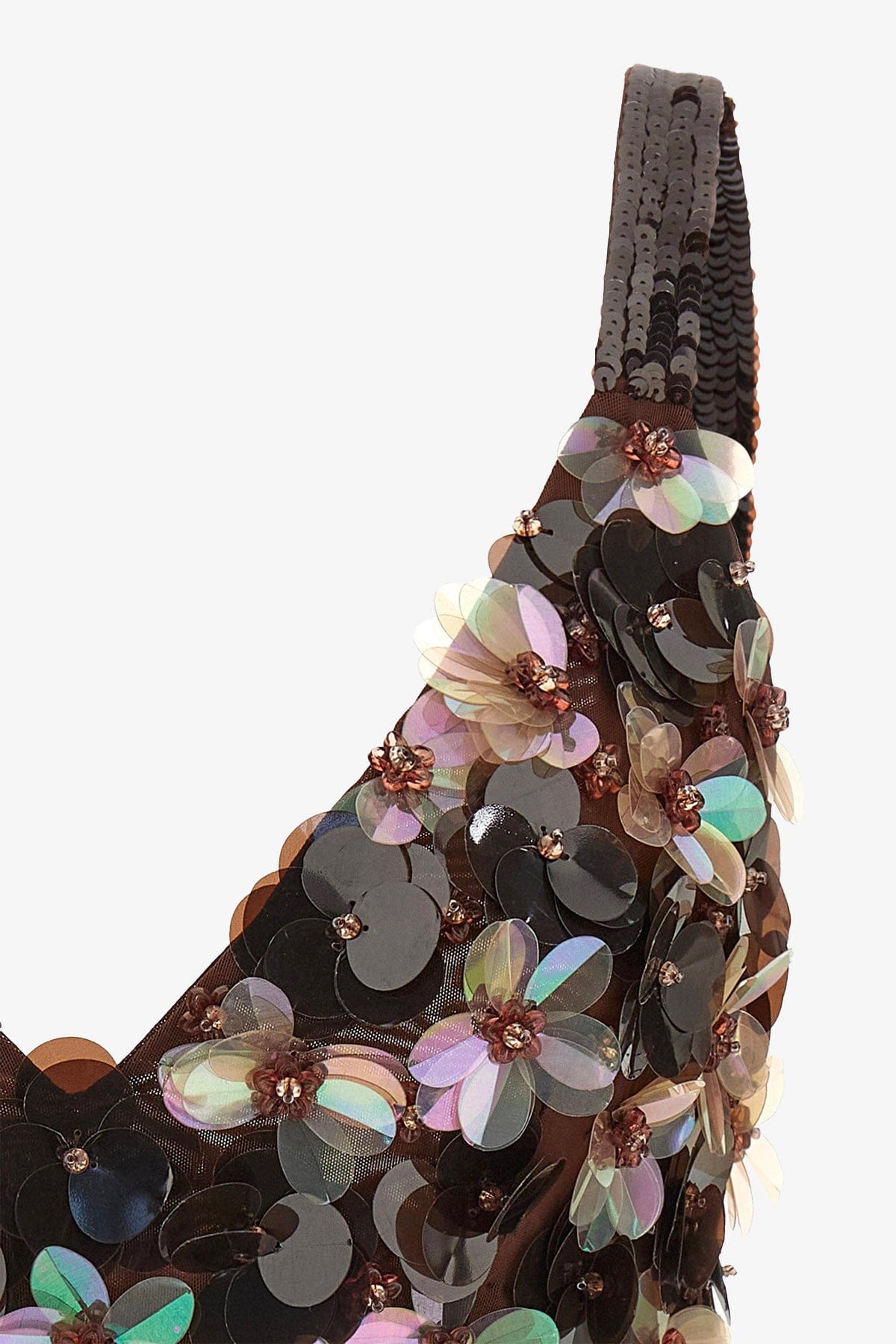 P.A.R.O.S.H. LINGERIE FANTASIA MARRONE PAILLETTES / XXS Bra in paillettes Parosh D311708