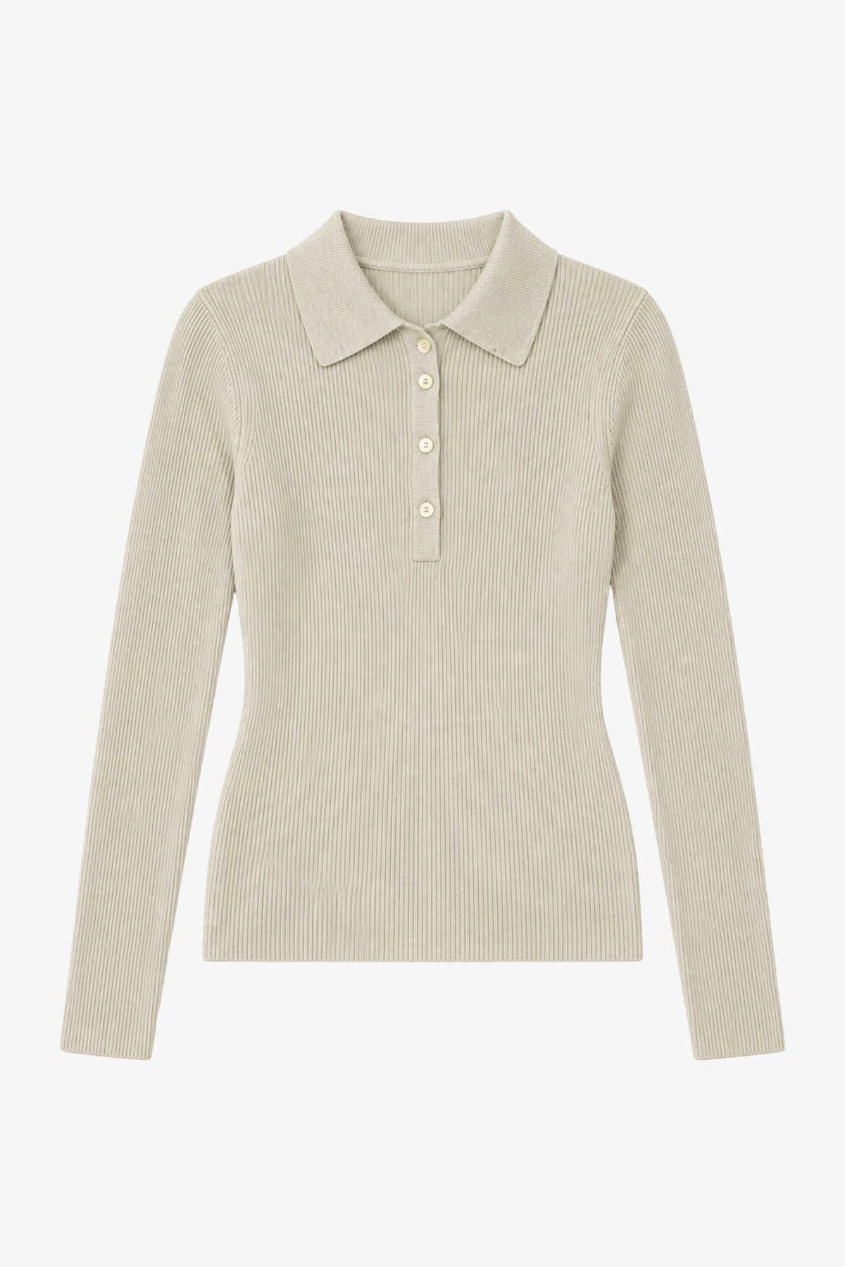 P.A.R.O.S.H. MAGLIA-CANOTTIERA-TOP  PANNA / XXS Maglia a coste donna aderente Parosh Long