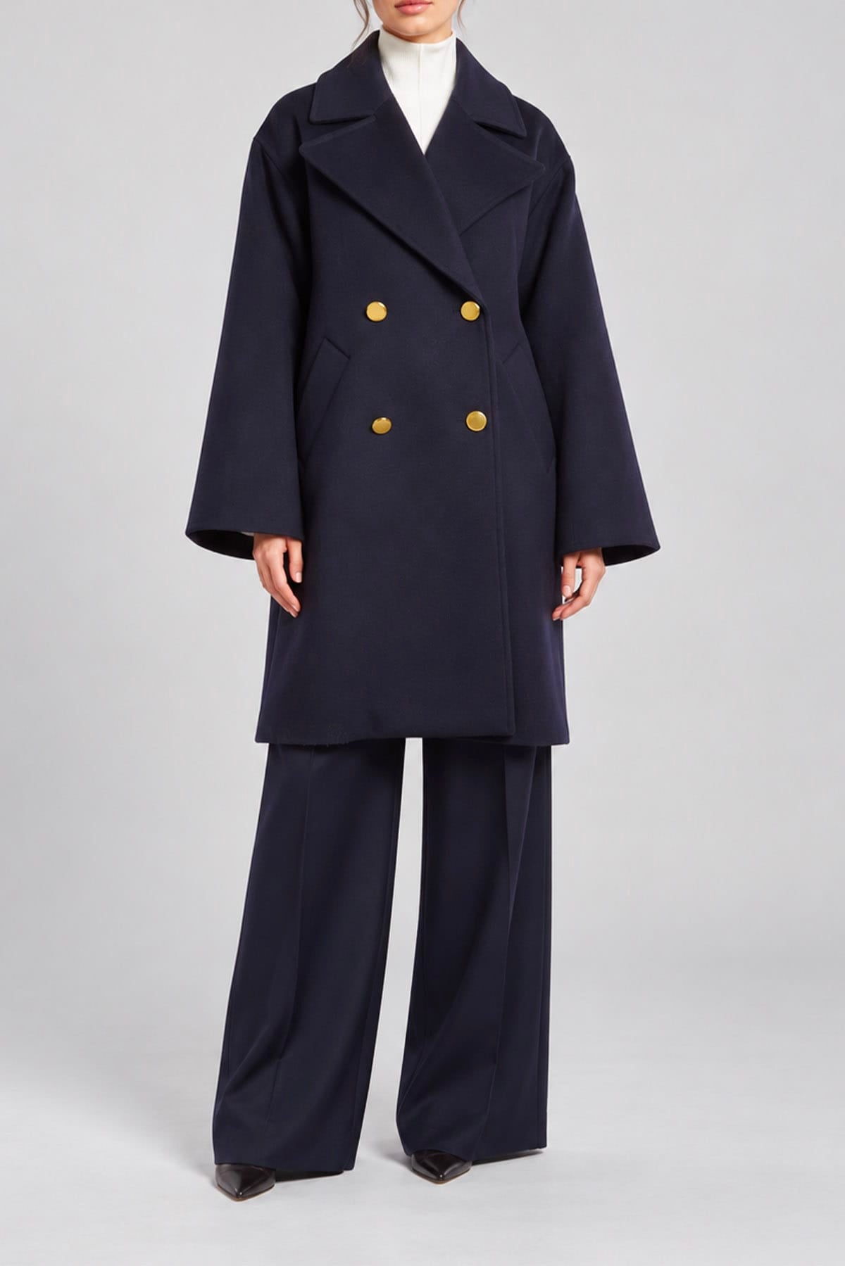 P.A.R.O.S.H. MANTELLO-MANTELLA  BLU / XXS cappotto doppiopetto blu donna Parosh Leak26