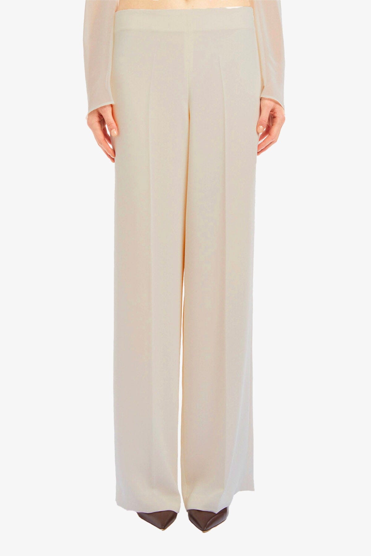 P.A.R.O.S.H. PANTALONE LUNGO  BEIGE / XXS Pantaloni in cady donna Parosh D232336