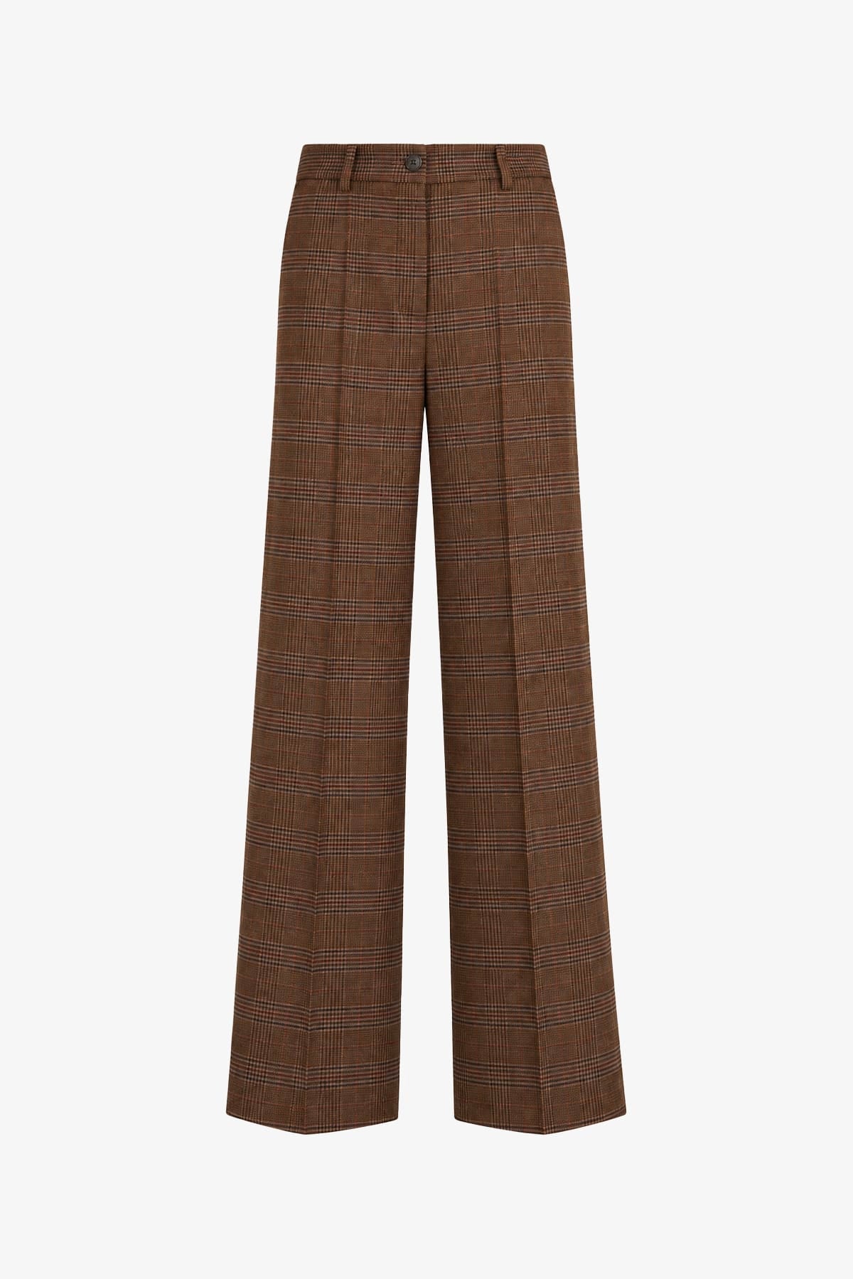 P.A.R.O.S.H. PANTALONE LUNGO  FANTASIA MARRONE / XXS Pantalone Principe di Galles Parosh D231491