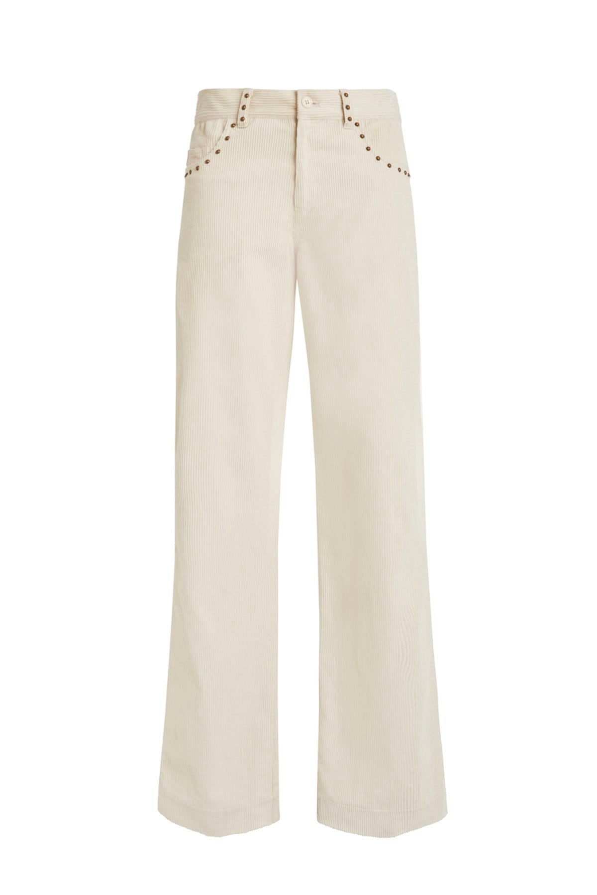 P.A.R.O.S.H. PANTALONE LUNGO  PANNA / XXS Pantaloni con borchie donna Parosh D230780B