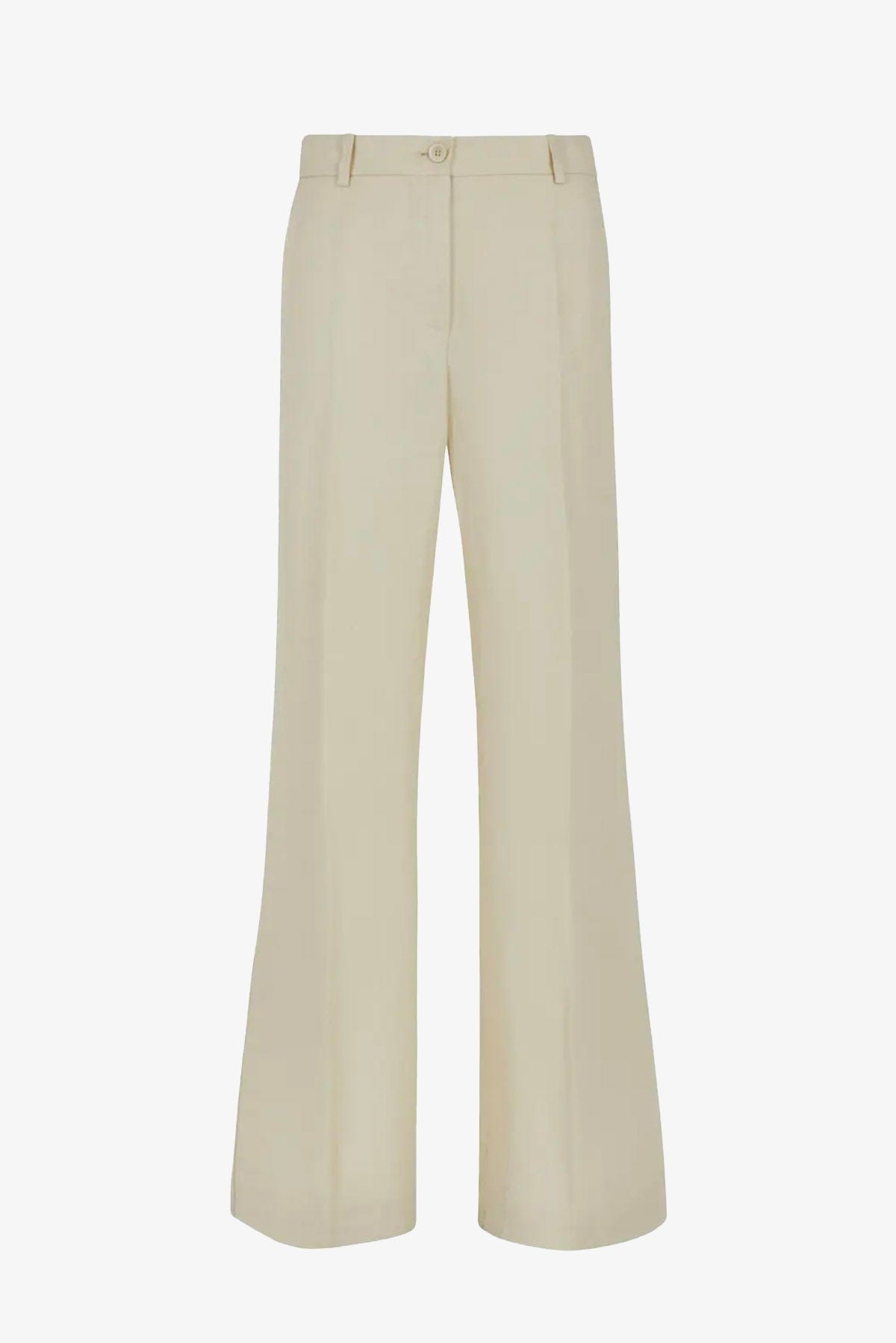 P.A.R.O.S.H. PANTALONE LUNGO  PANNA / XXS Pantaloni donna Parosh stuoia di viscosa D232214