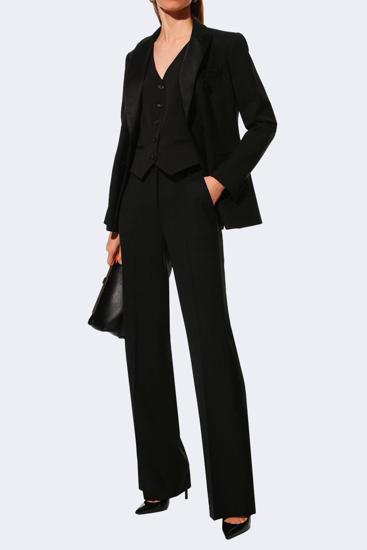 P.A.R.O.S.H. PANTALONE LUNGO  Pantaloni donna neri eleganti Parosh D510795