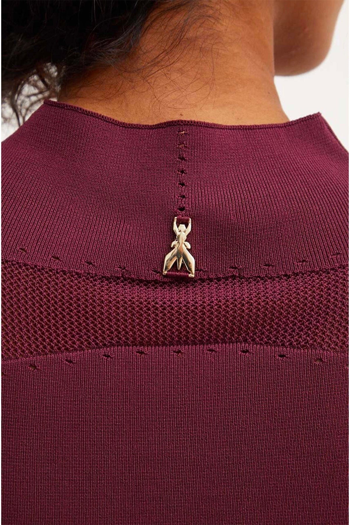 PATRIZIA PEPE MAGLIA-CANOTTIERA-TOP  Maglia Crop Donna Bordeaux Patrizia Pepe 8K0218