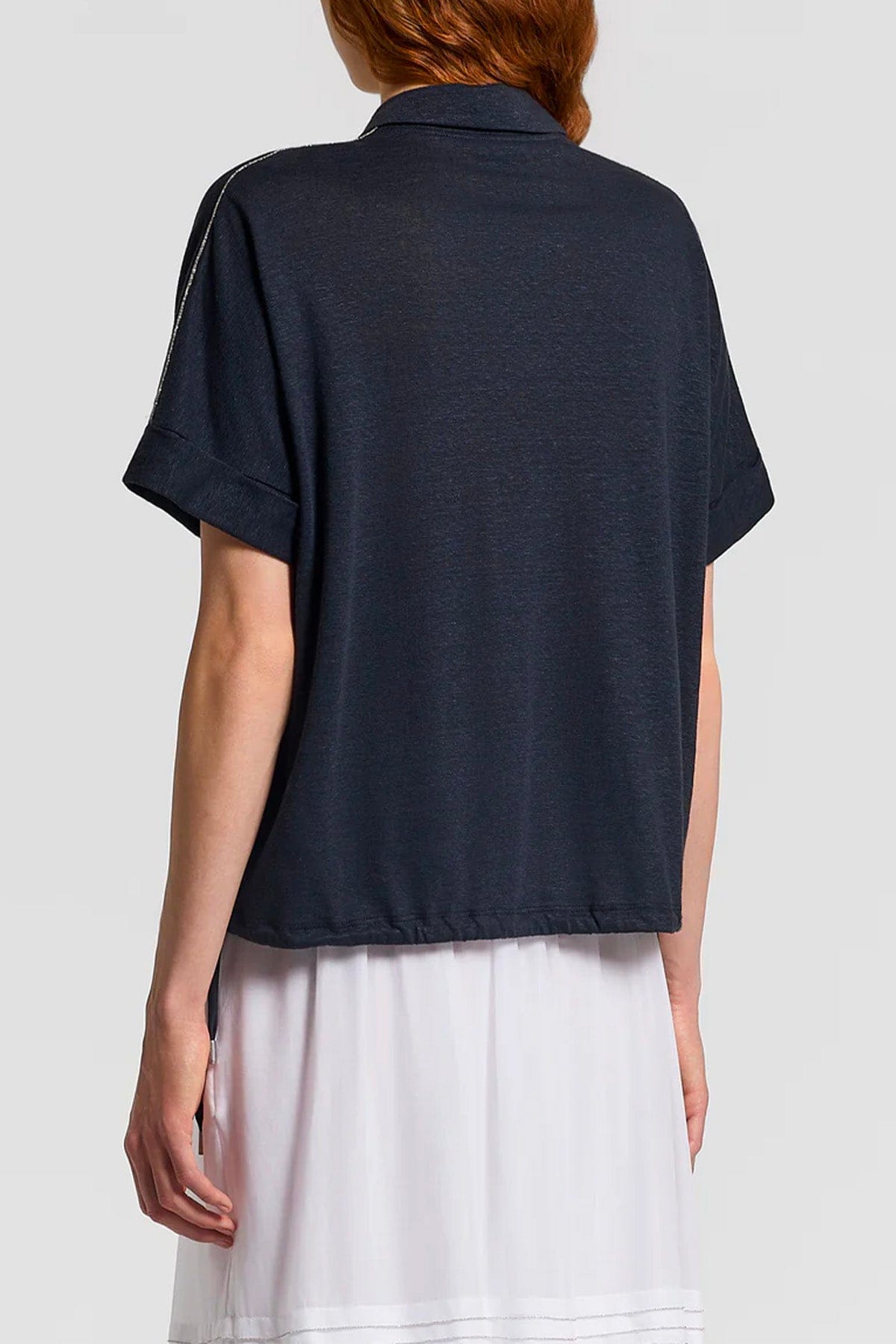 PESERICO CAMICIA  Camicia donna Jersey leggero misto lino S06430J0 Peserico