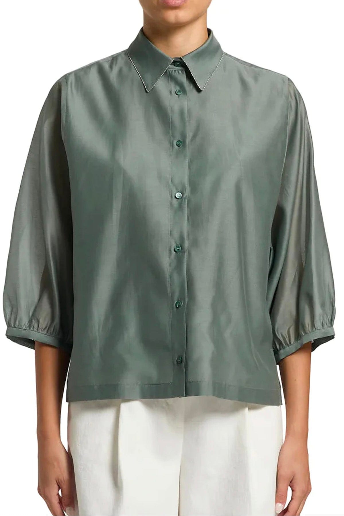 PESERICO CAMICIA  Camicia donna Organza di cotone e seta opaca S06013 Peserico