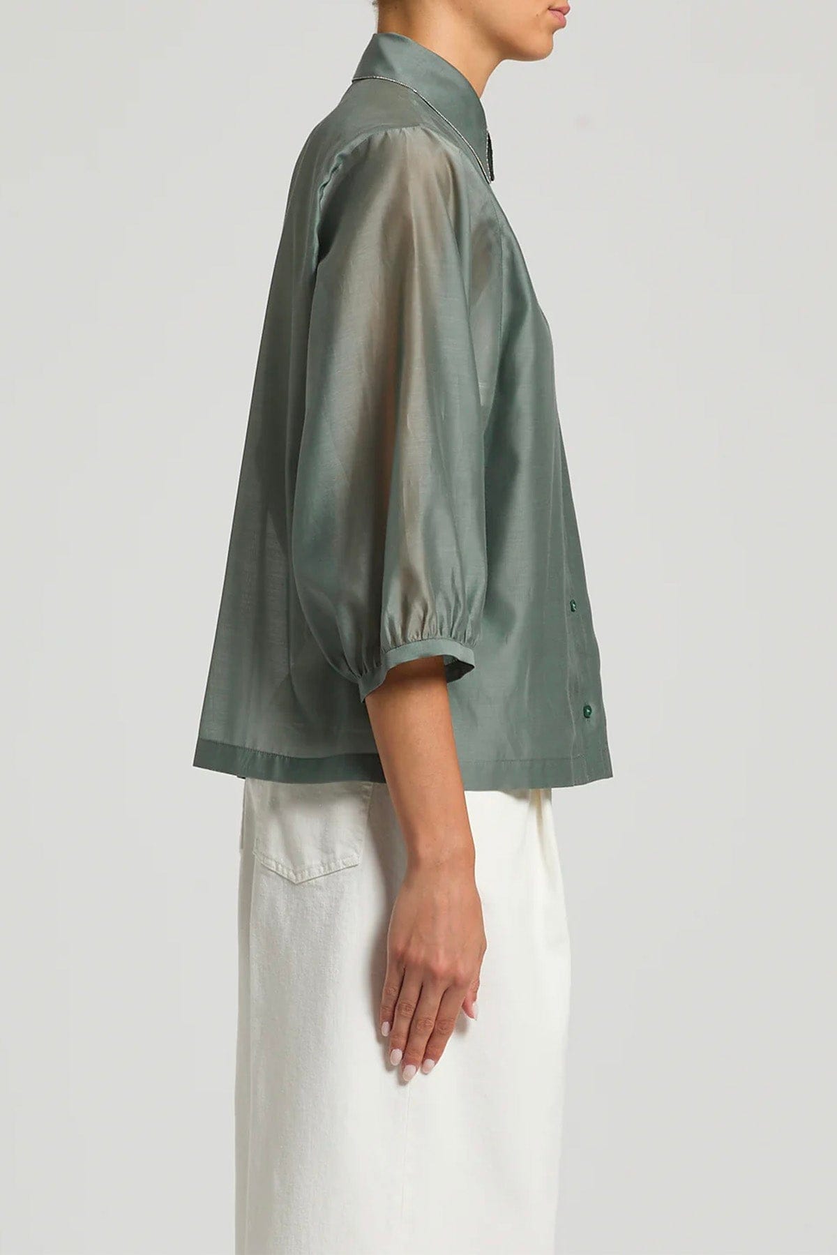 PESERICO CAMICIA  Camicia donna Organza di cotone e seta opaca S06013 Peserico