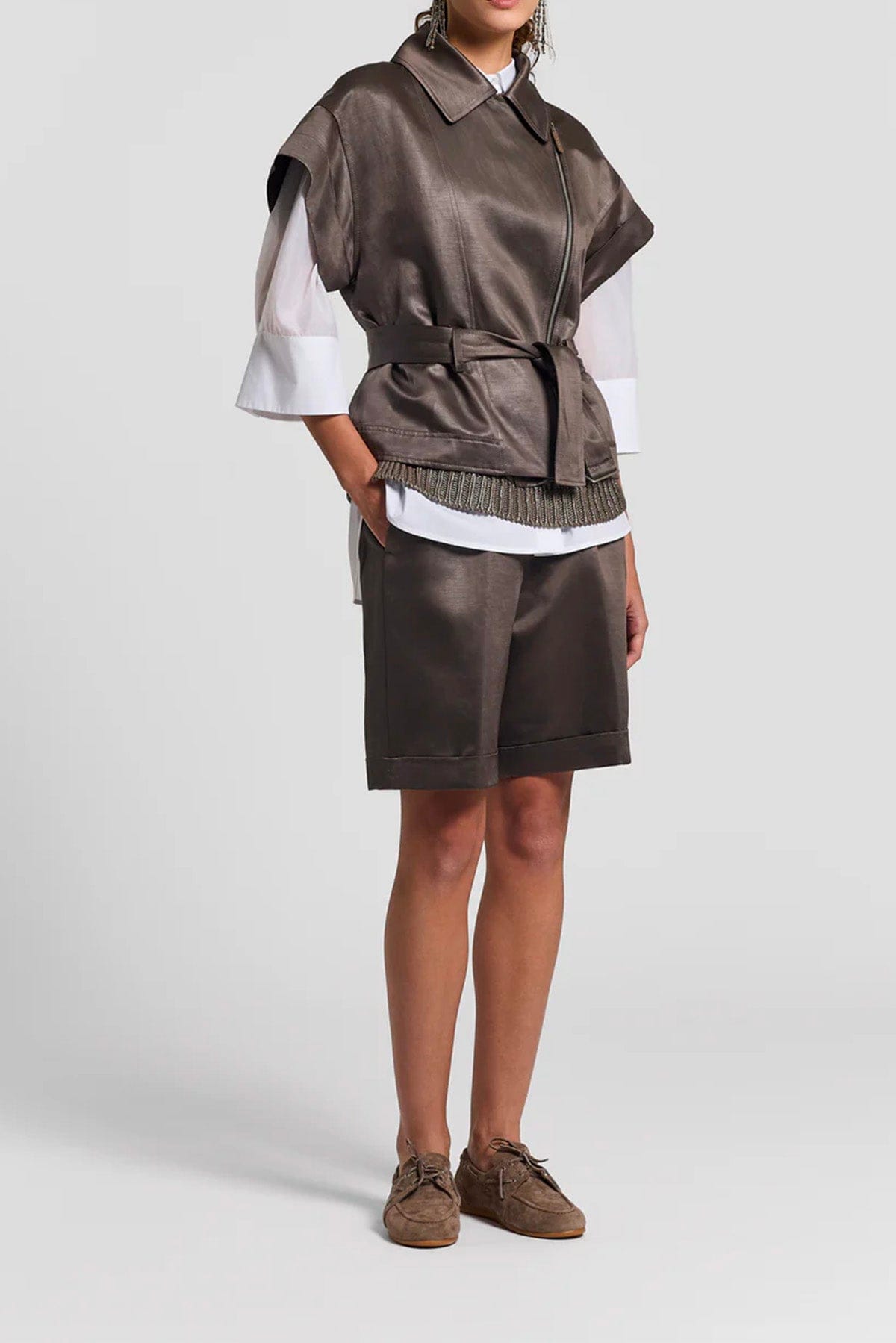 PESERICO CAMICIA  Camicia donna organza di seta, cotone e popeline di cotone stretch A06349 Peserico