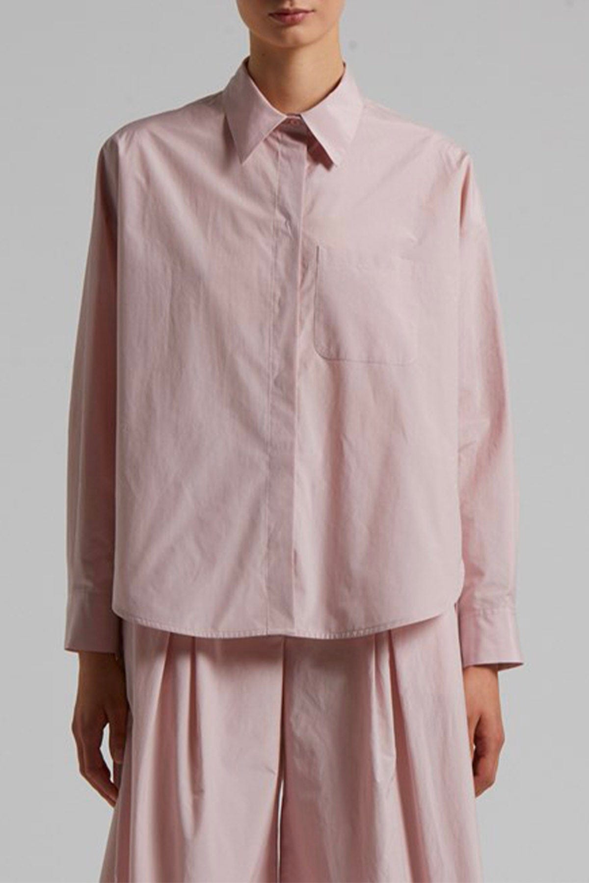 PESERICO CAMICIA  ROSA / 36 Camicia donna popeline in misto cotone mano vela rosa Peserico