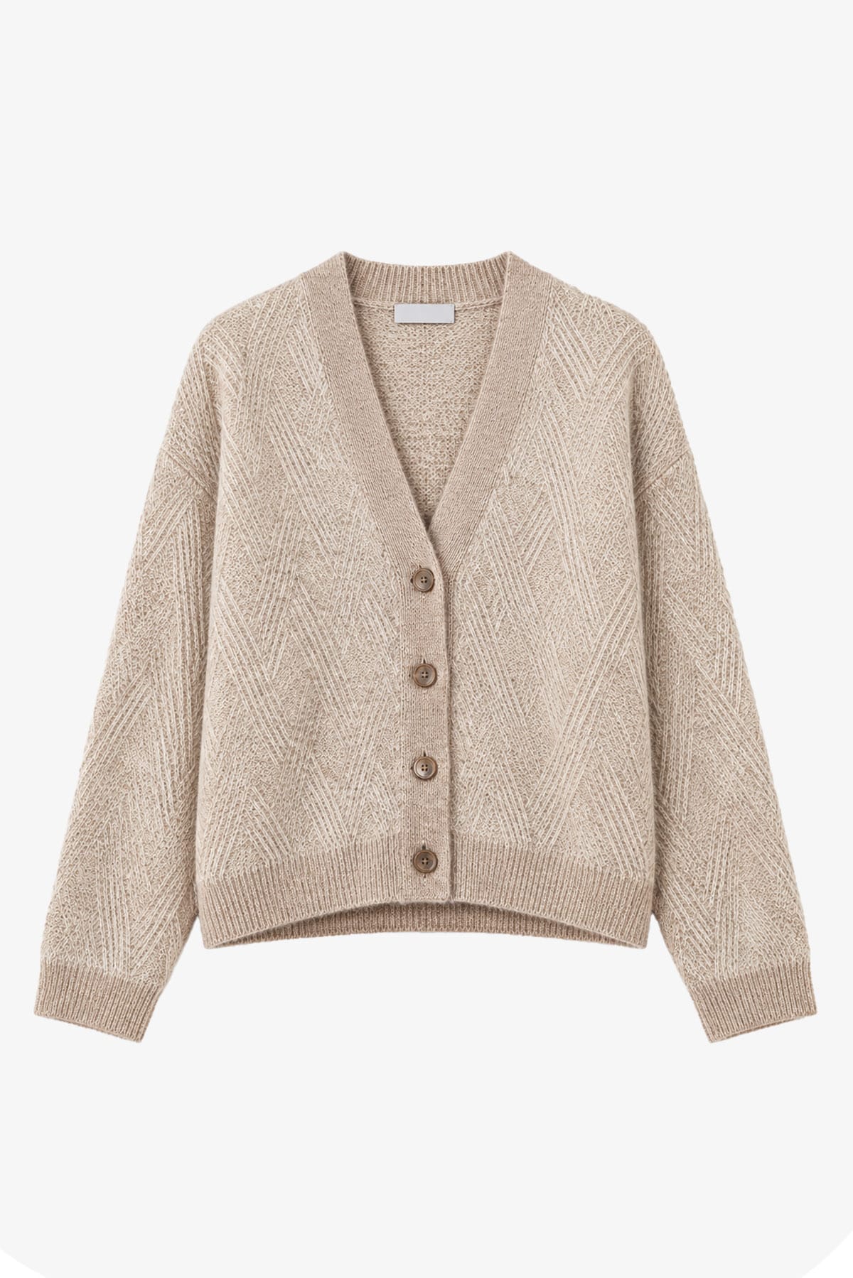 PESERICO CARDIGAN  COLORE G70 / 36 Cardigan tricot in lana e alpaca con filato bucle Peserico A99250F05